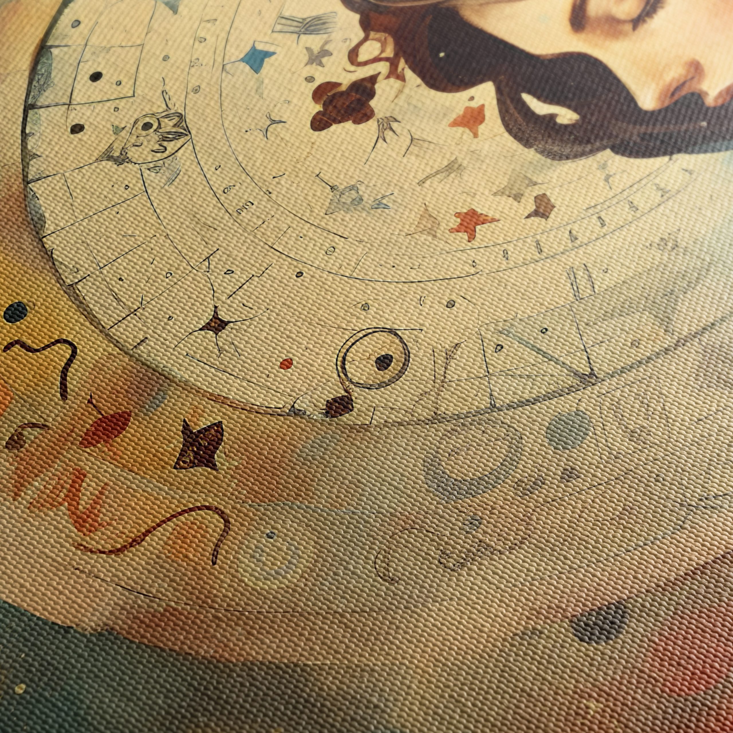 Celestial Woman with Stars and Cosmic Elements Art - Image 5