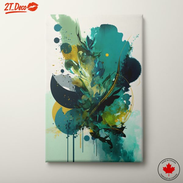 Vibrant Abstract Floral Composition