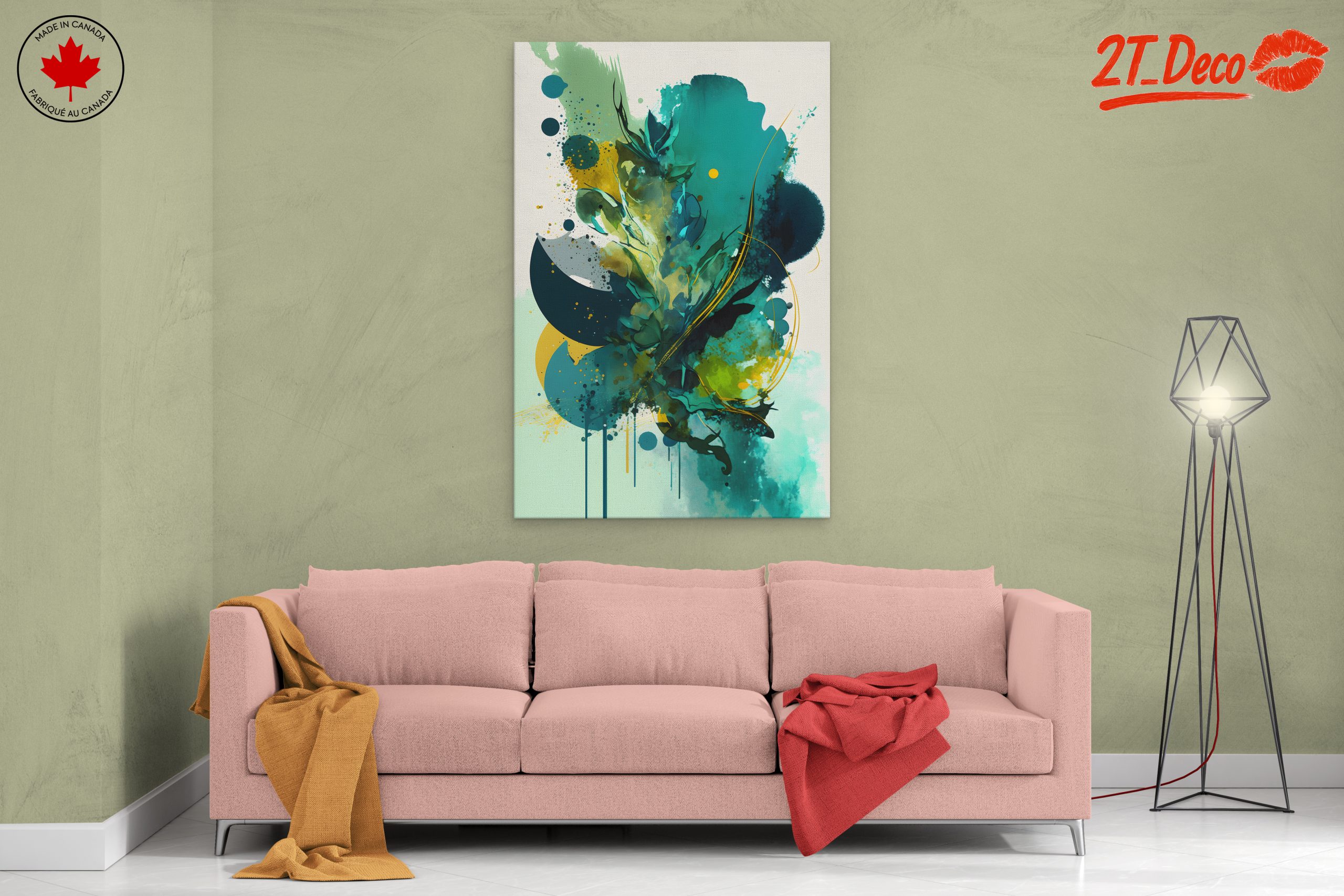 Vibrant Abstract Floral Composition - Image 2