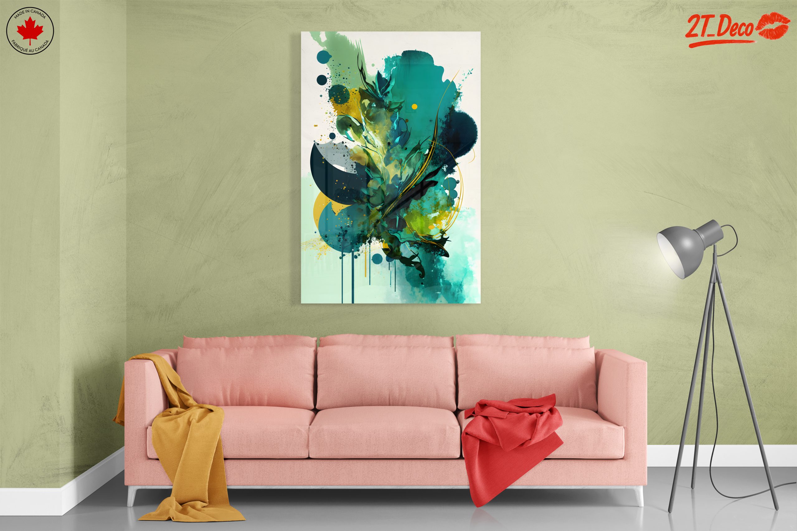 Vibrant Abstract Floral Composition - Image 7