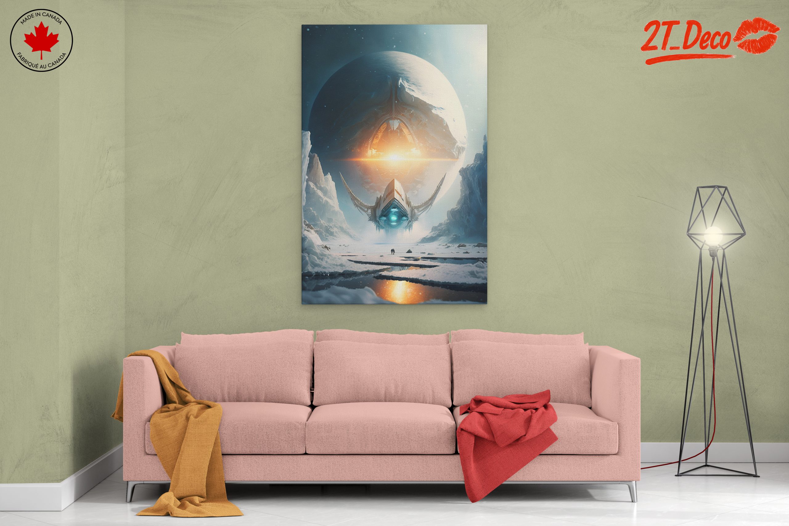 Futuristic Space Landscape with a Starship 2 - Image 2