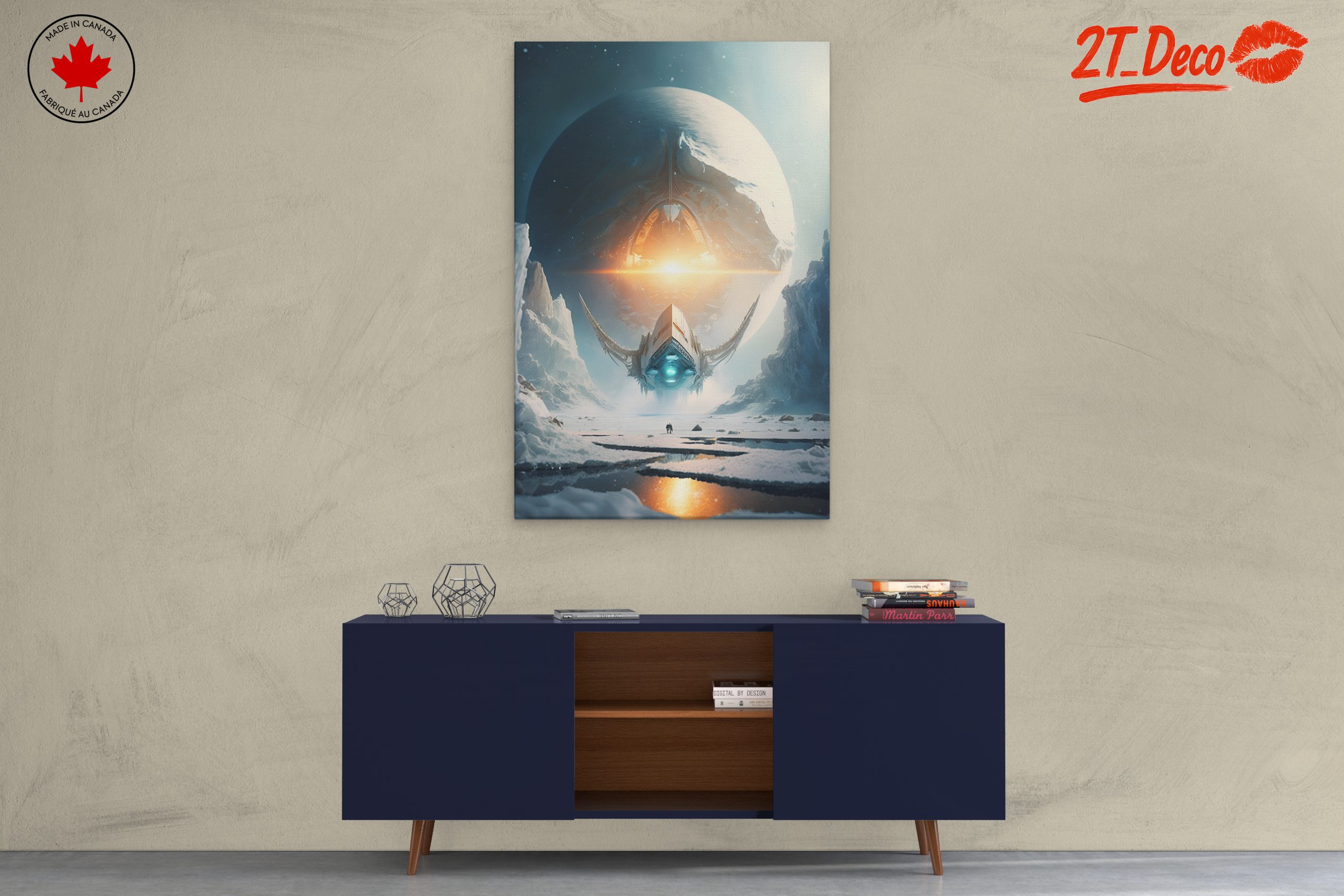 Futuristic Space Landscape with a Starship 2 - Image 3