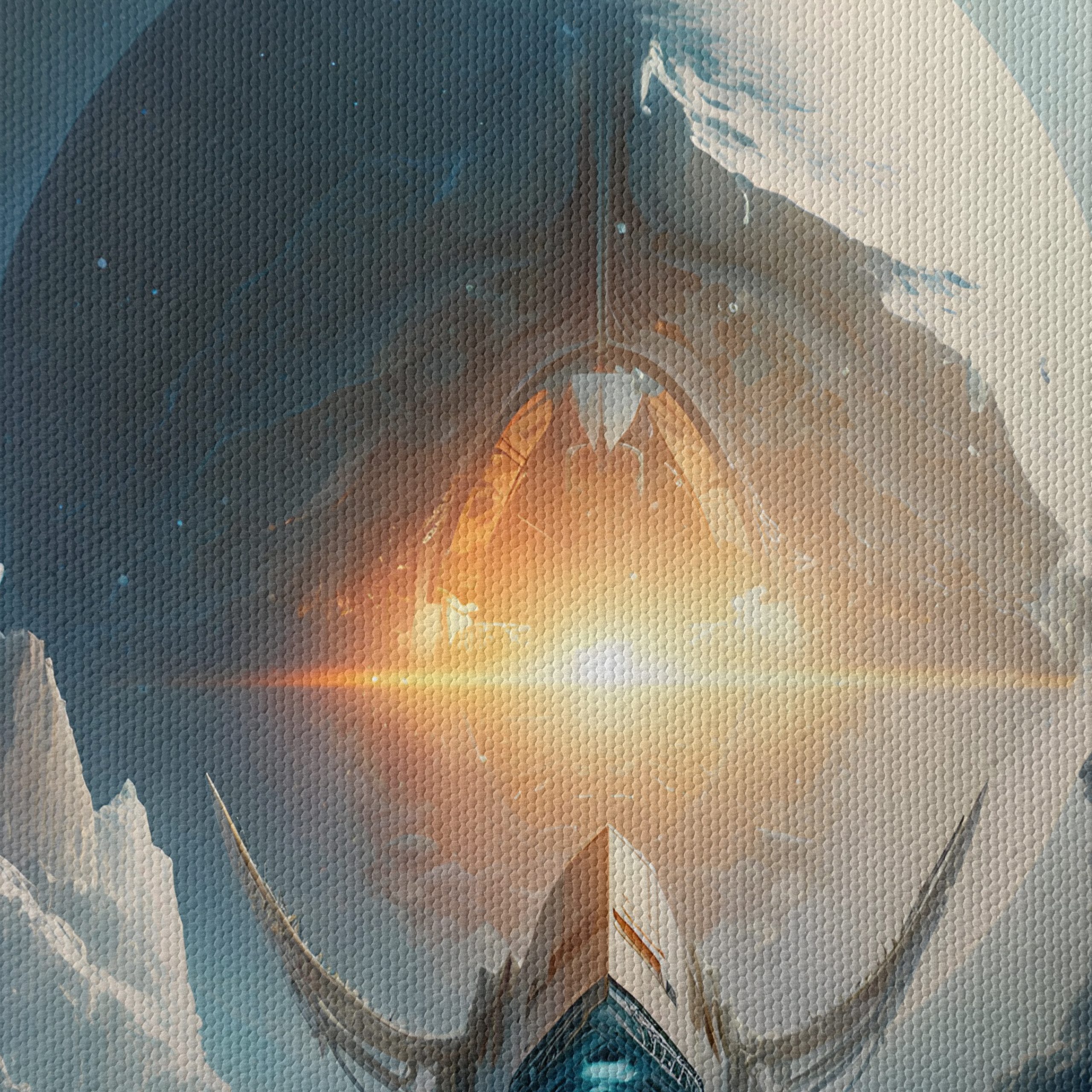Futuristic Space Landscape with a Starship 2 - Image 4