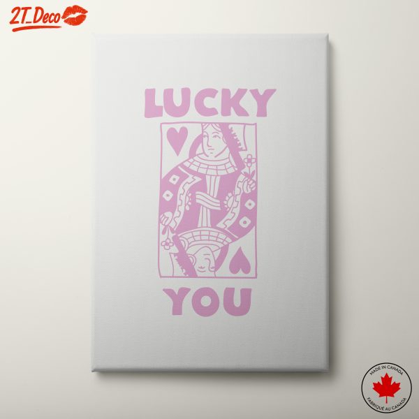 Playful Typography Art Featuring Lucky You Design