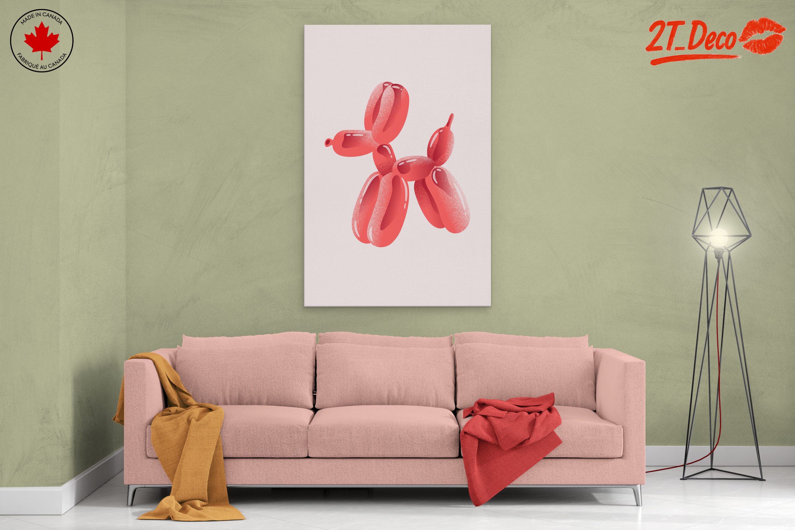 Whimsical Balloon Dog Art - Image 2