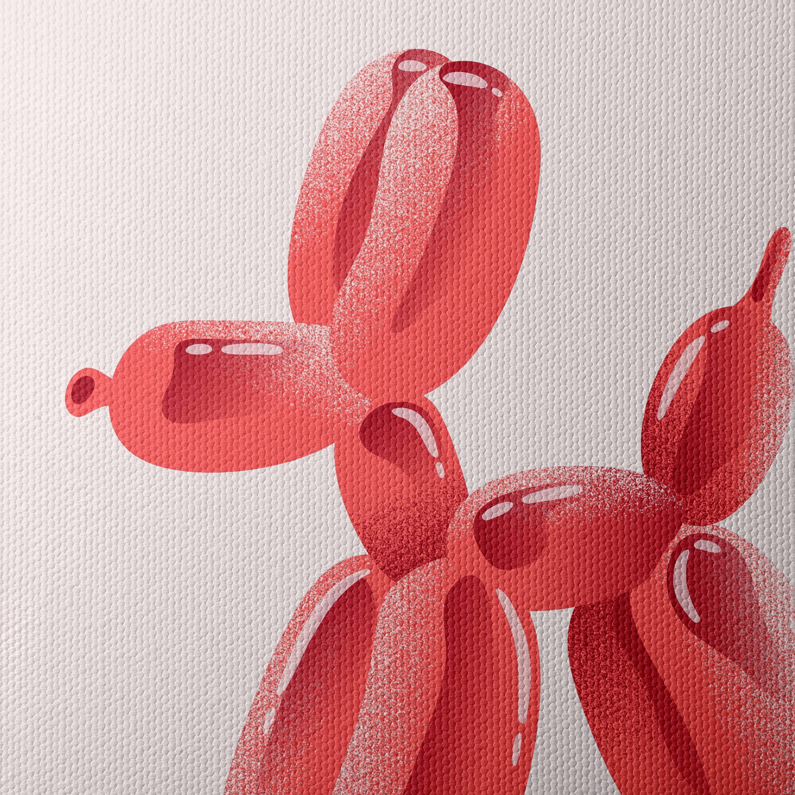 Whimsical Balloon Dog Art - Image 4