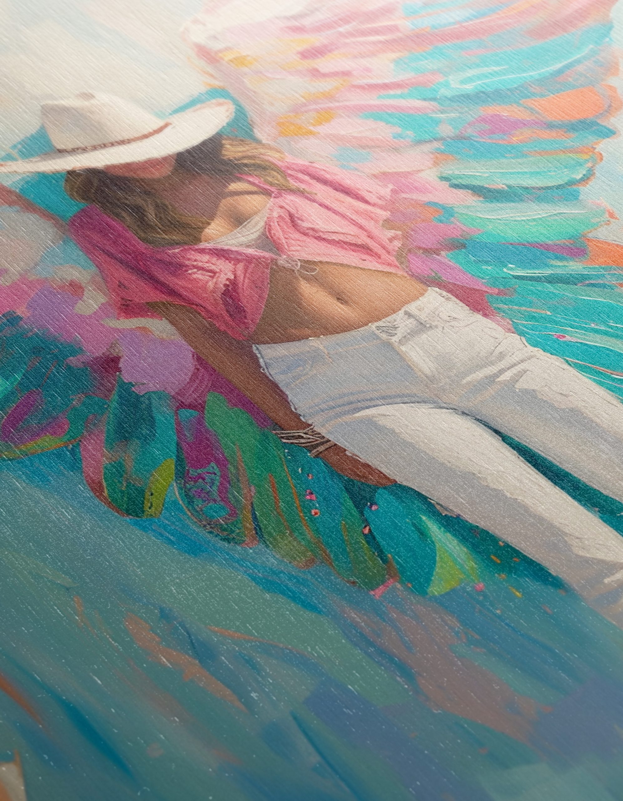 Vibrant Contemporary Portrait with Wings - Image 12