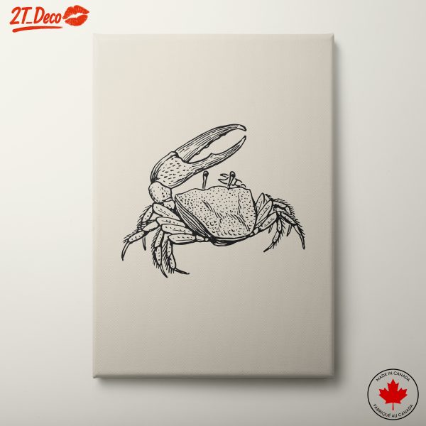 Intricate Anatomical Crab Illustration