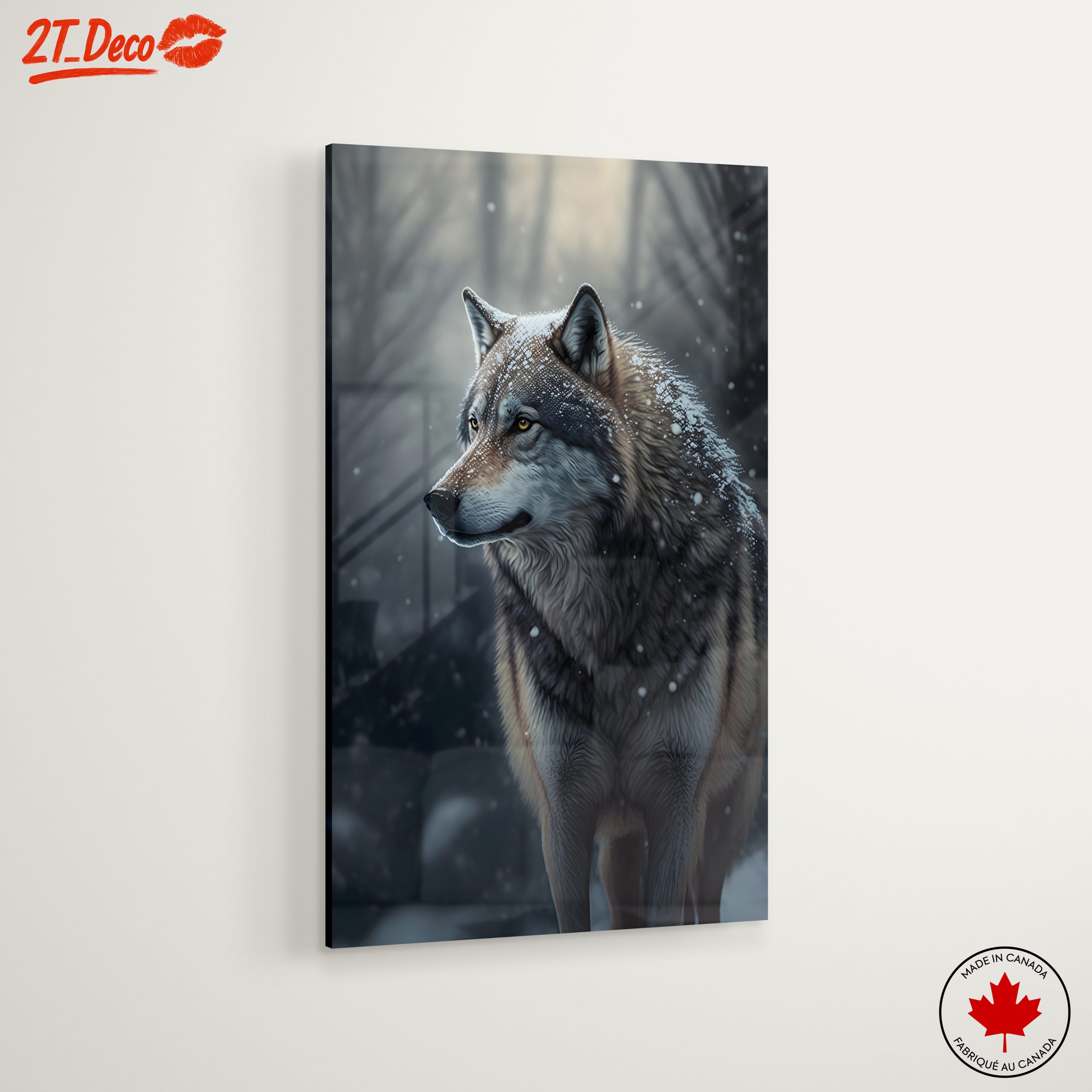 Beautiful Arctic Wolf in Snowy Landscape - Image 6