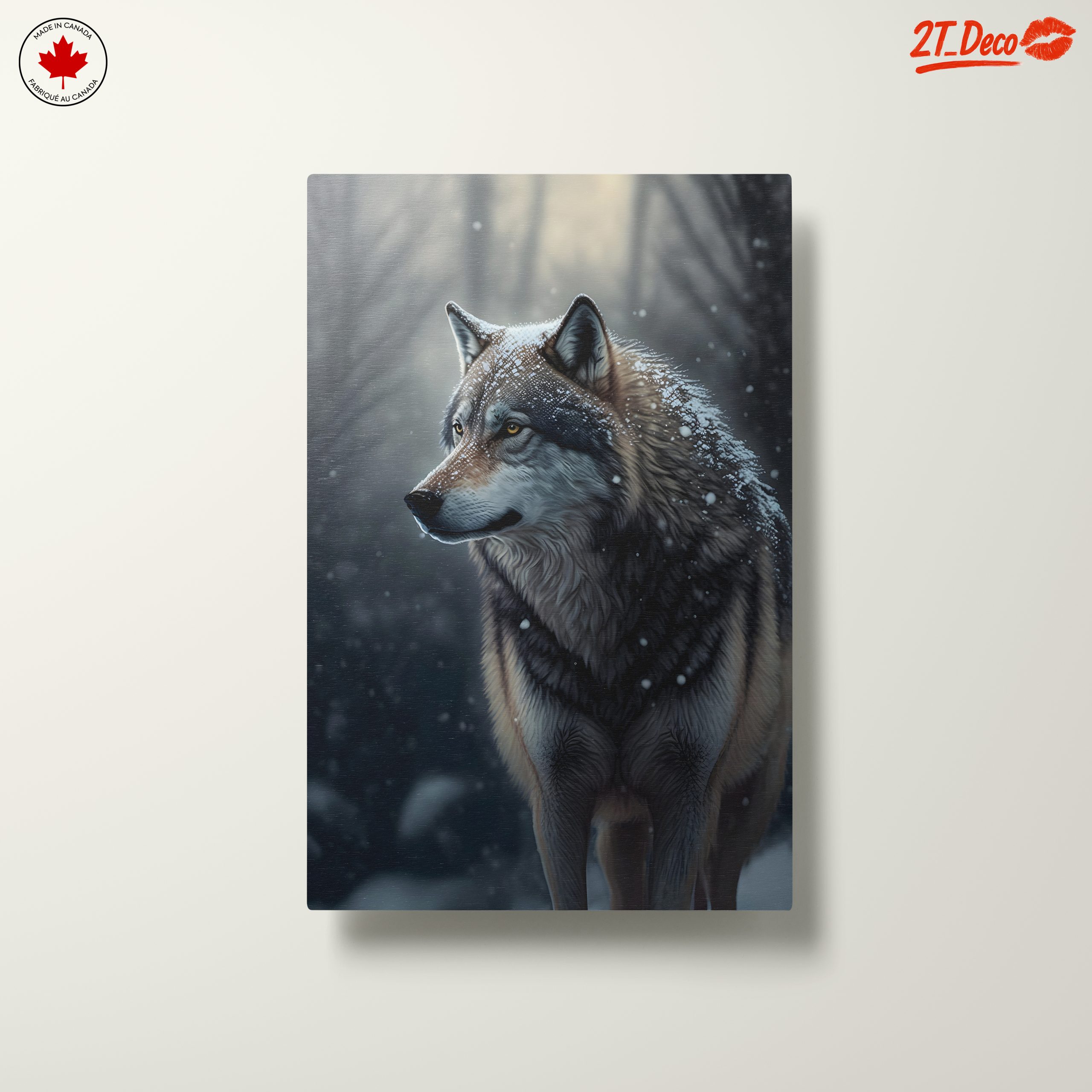 Beautiful Arctic Wolf in Snowy Landscape - Image 10
