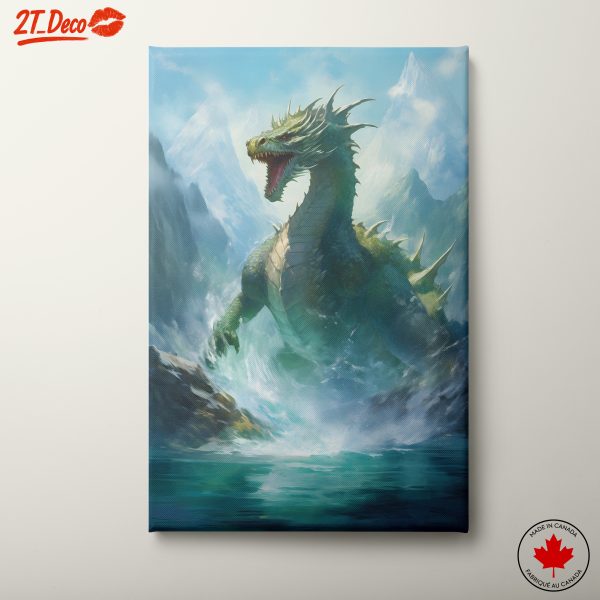 Majestic Dragon Emerging From Water
