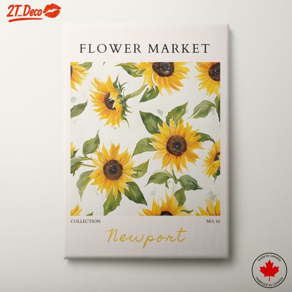 Flower Market Sunflower Art