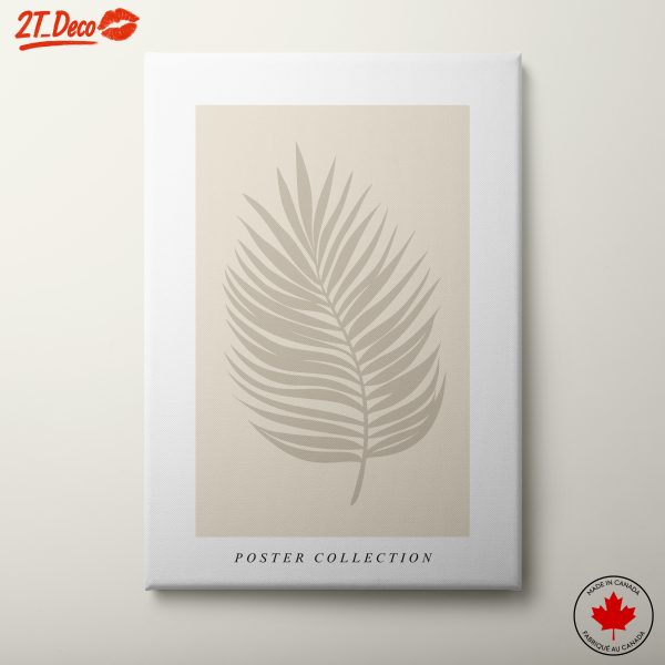 Stylized Palm Leaf Botanical Art