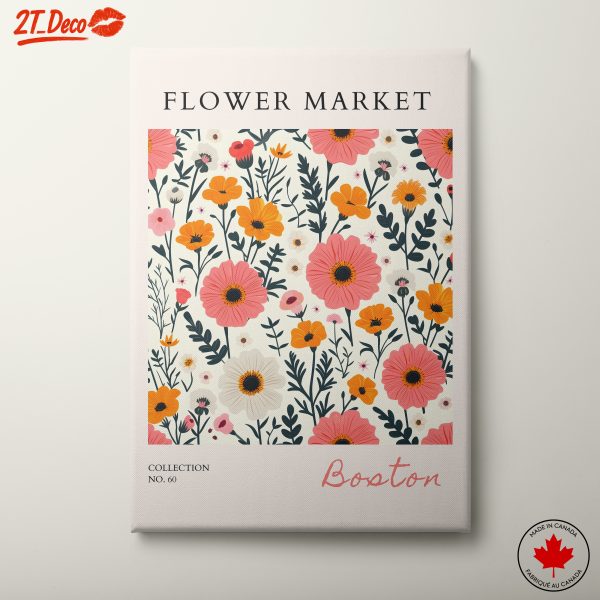 Flower Market Floral Artwork 3