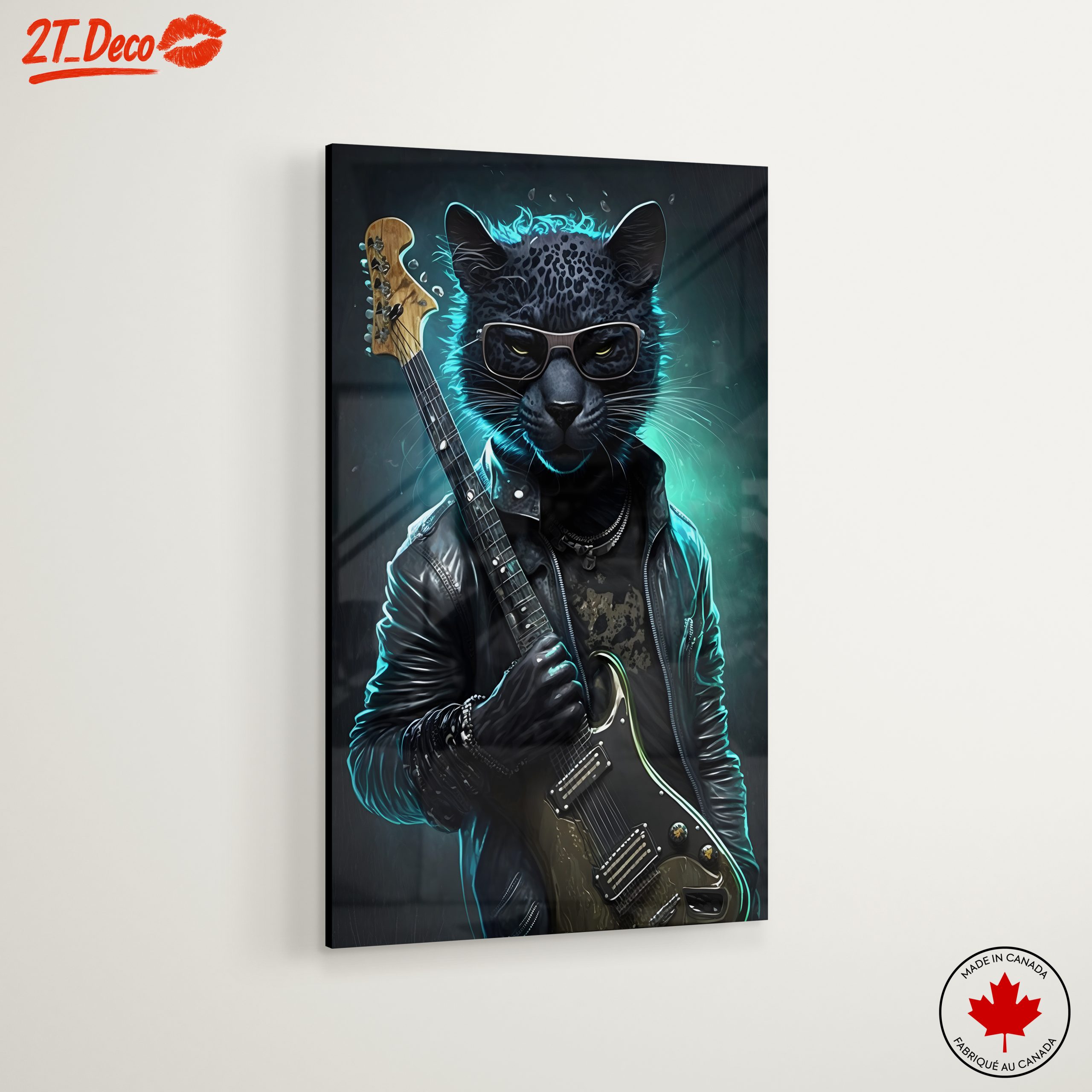 Cool Leopard Playing Guitar Artwork - Image 6