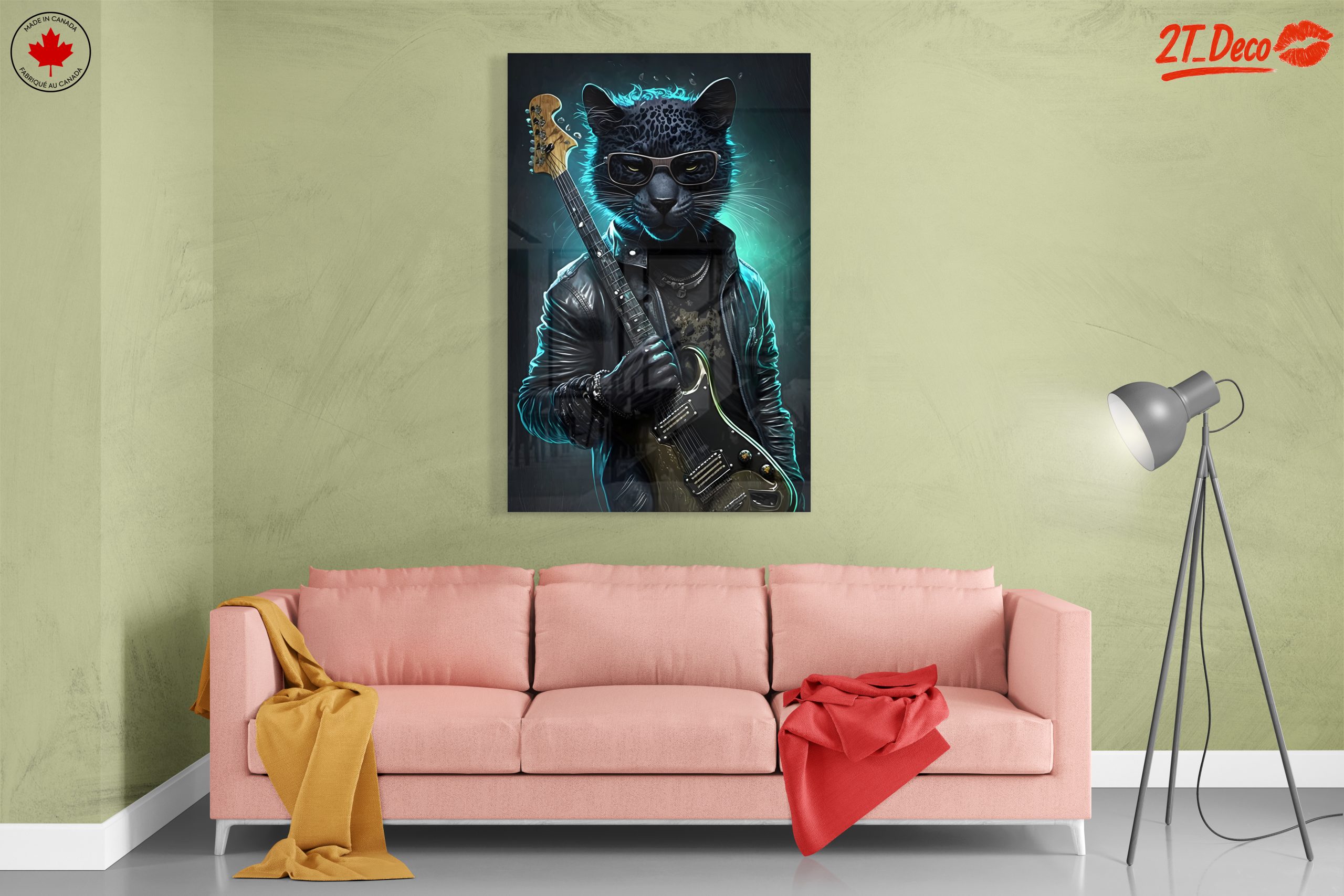 Cool Leopard Playing Guitar Artwork - Image 7