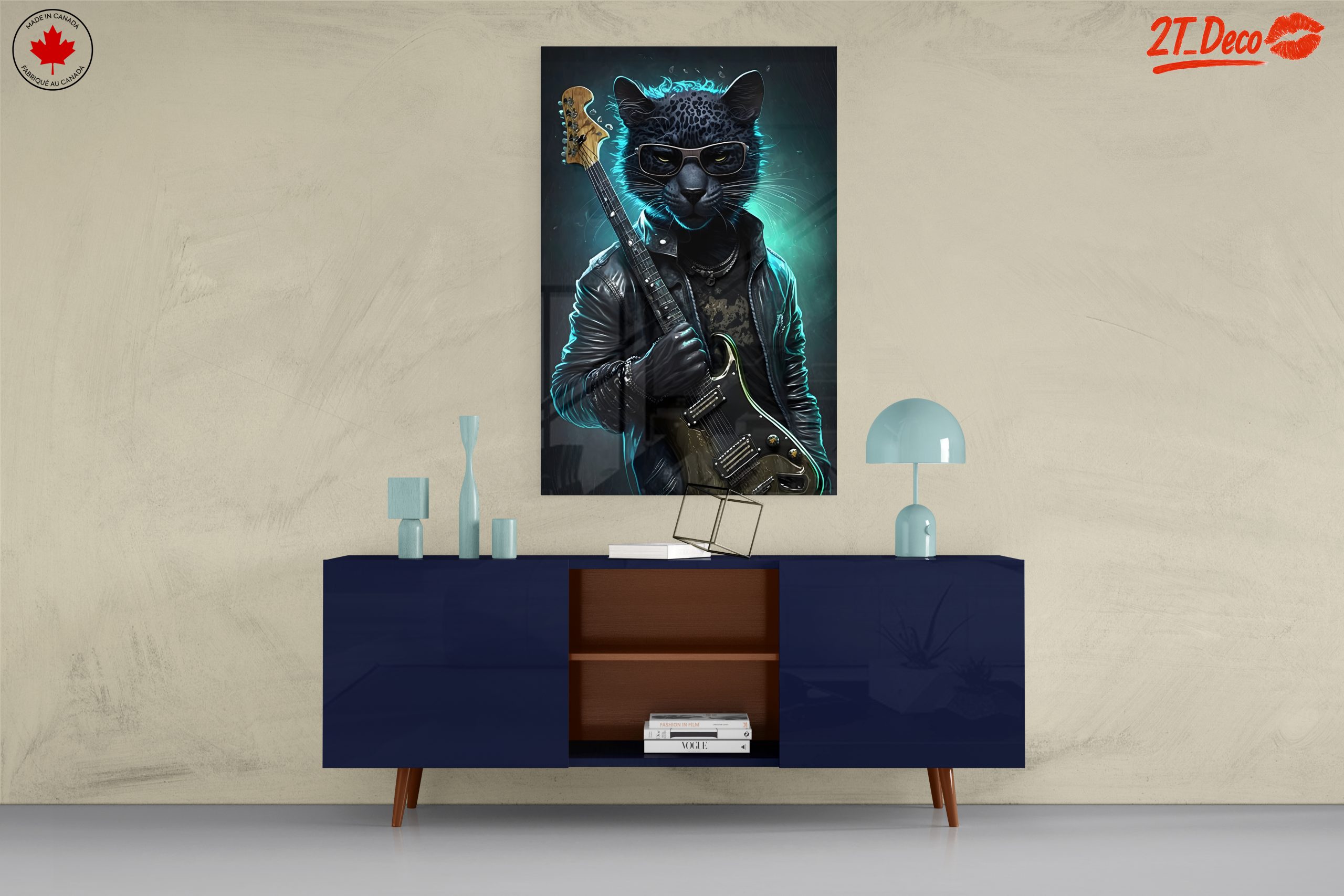 Cool Leopard Playing Guitar Artwork - Image 8