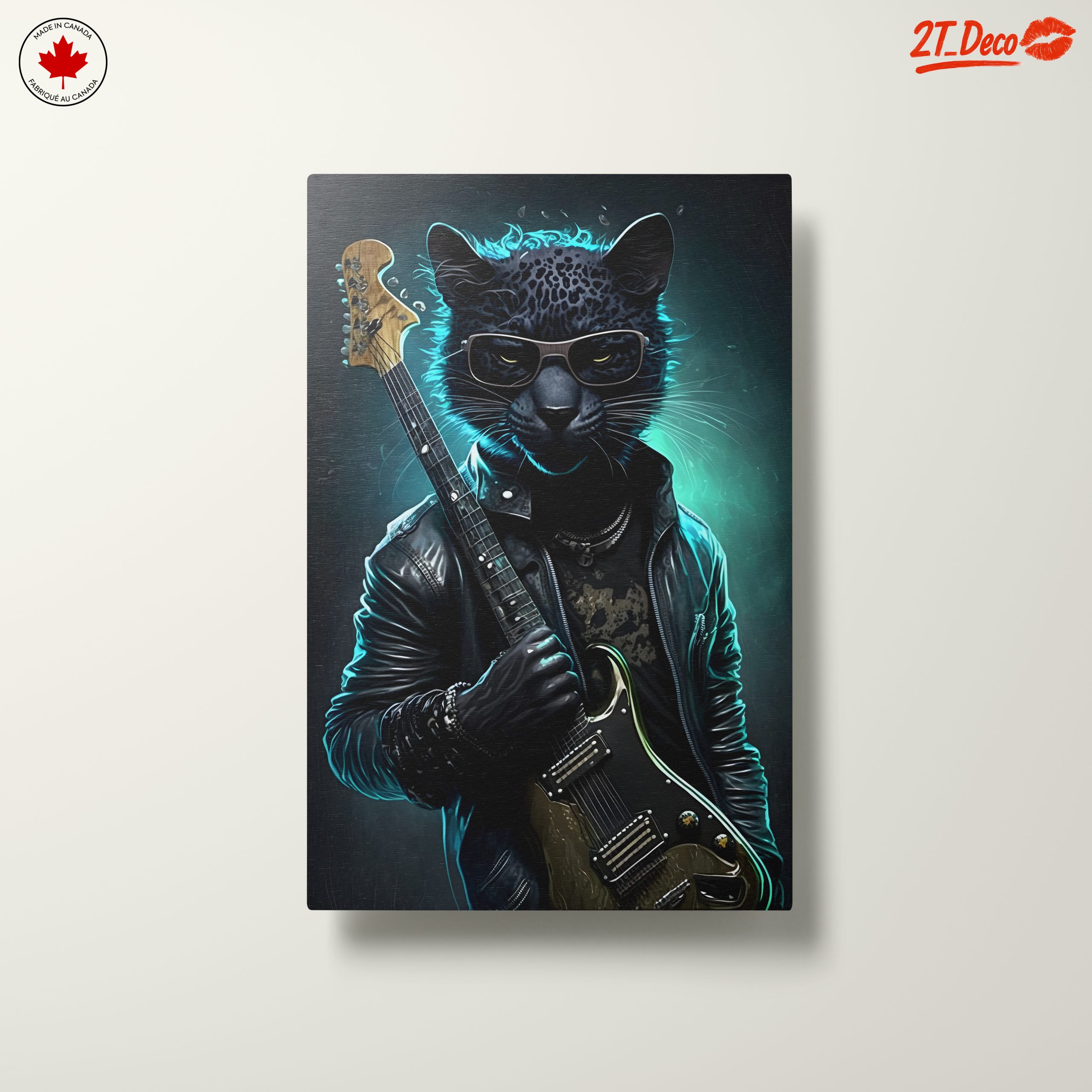 Cool Leopard Playing Guitar Artwork - Image 10