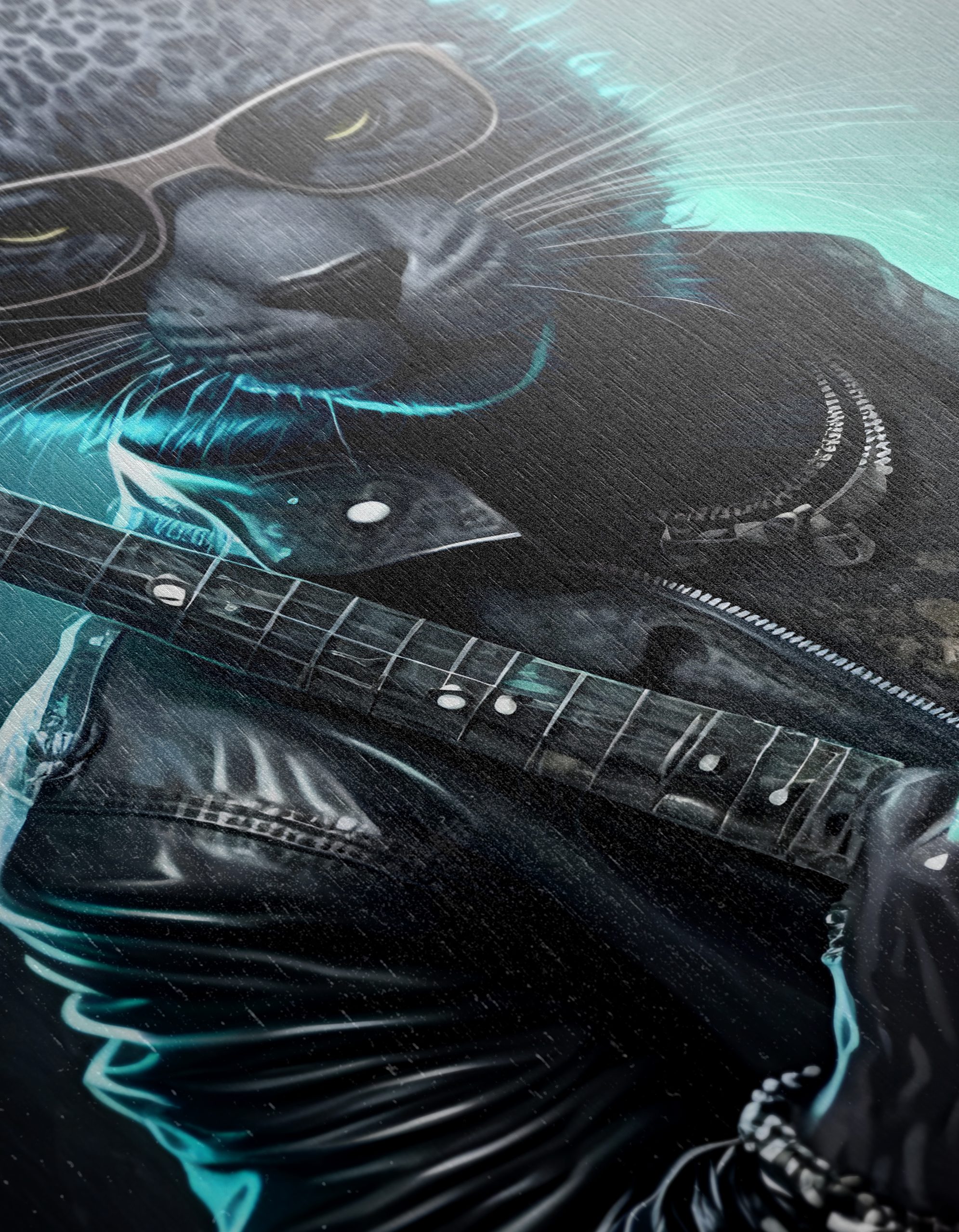Cool Leopard Playing Guitar Artwork - Image 12