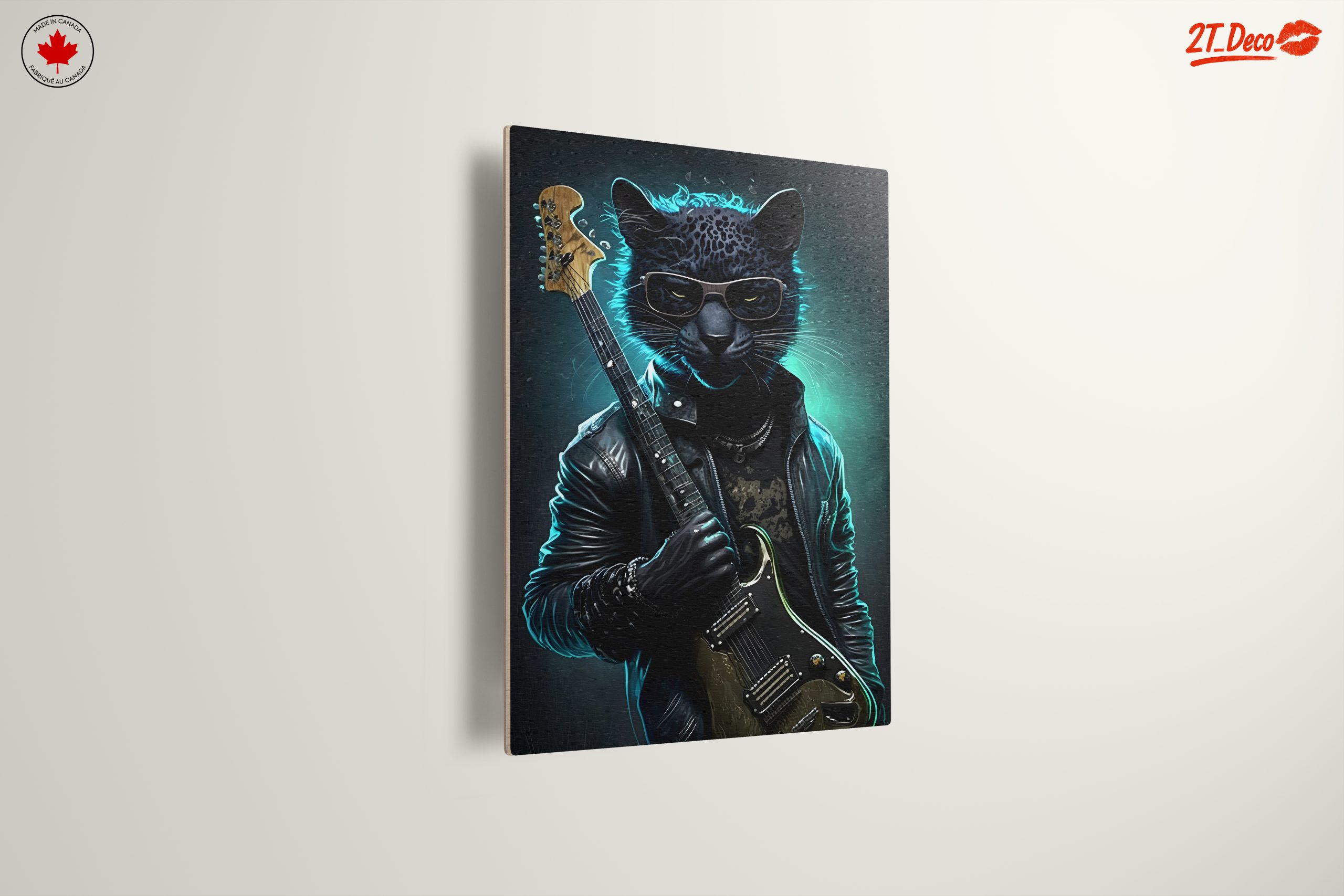 Cool Leopard Playing Guitar Artwork - Image 13