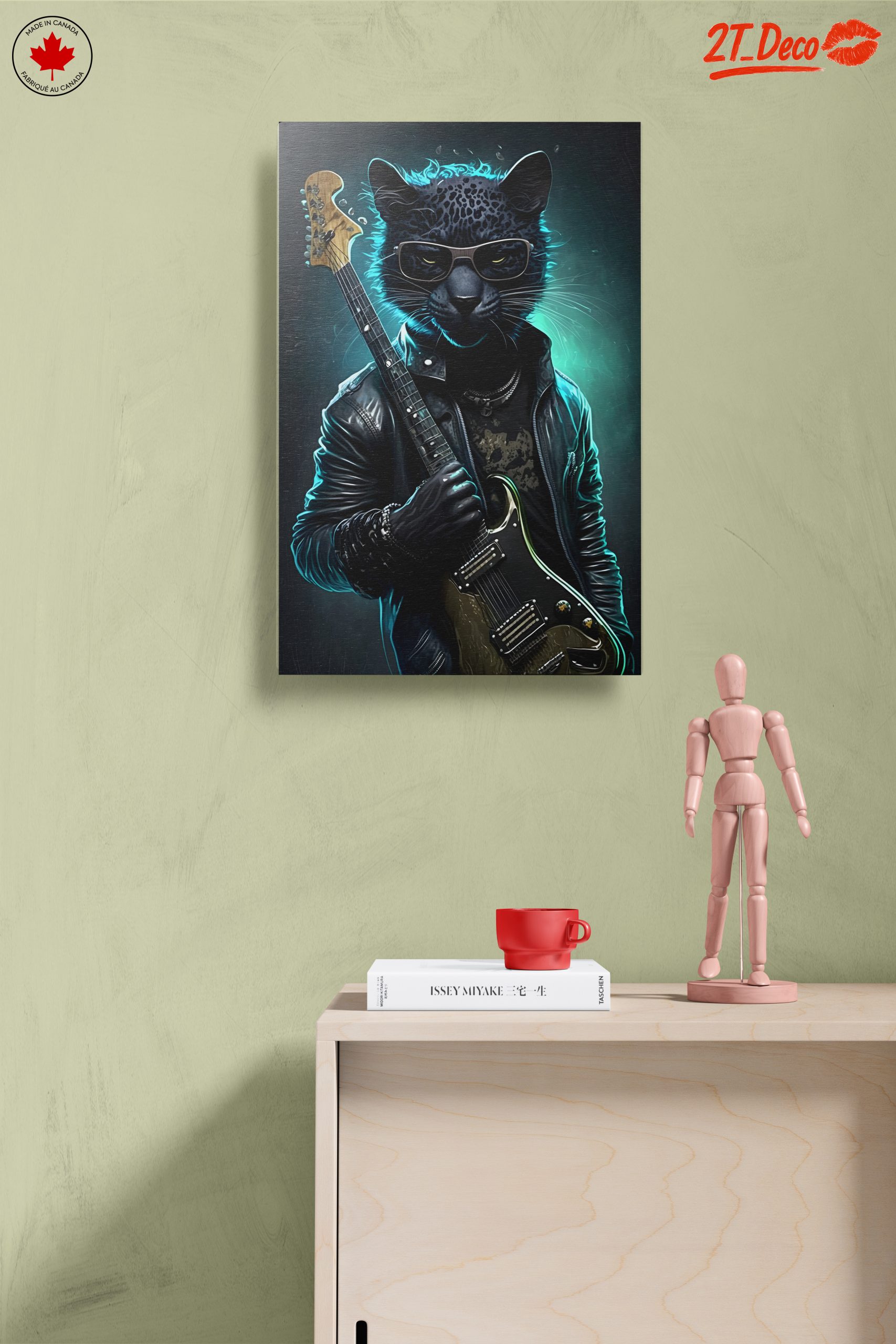 Cool Leopard Playing Guitar Artwork - Image 14