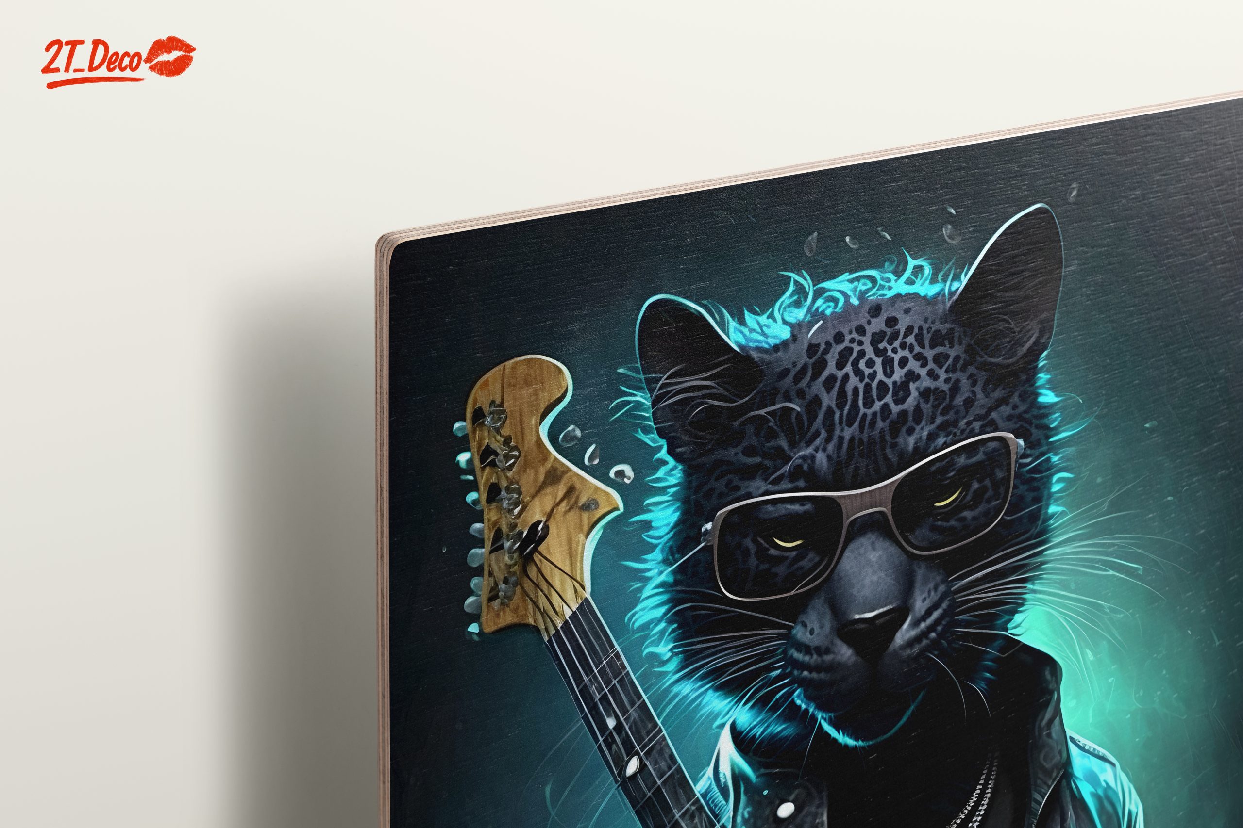 Cool Leopard Playing Guitar Artwork - Image 15