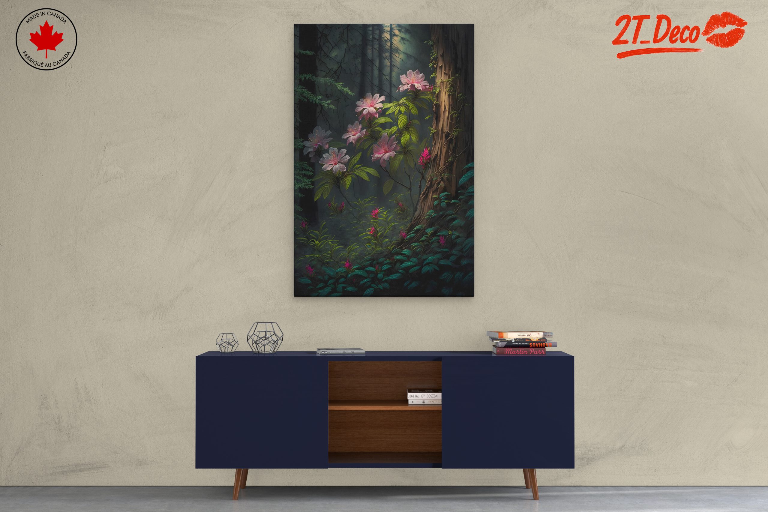 Lush Floral Forest Art - Image 3