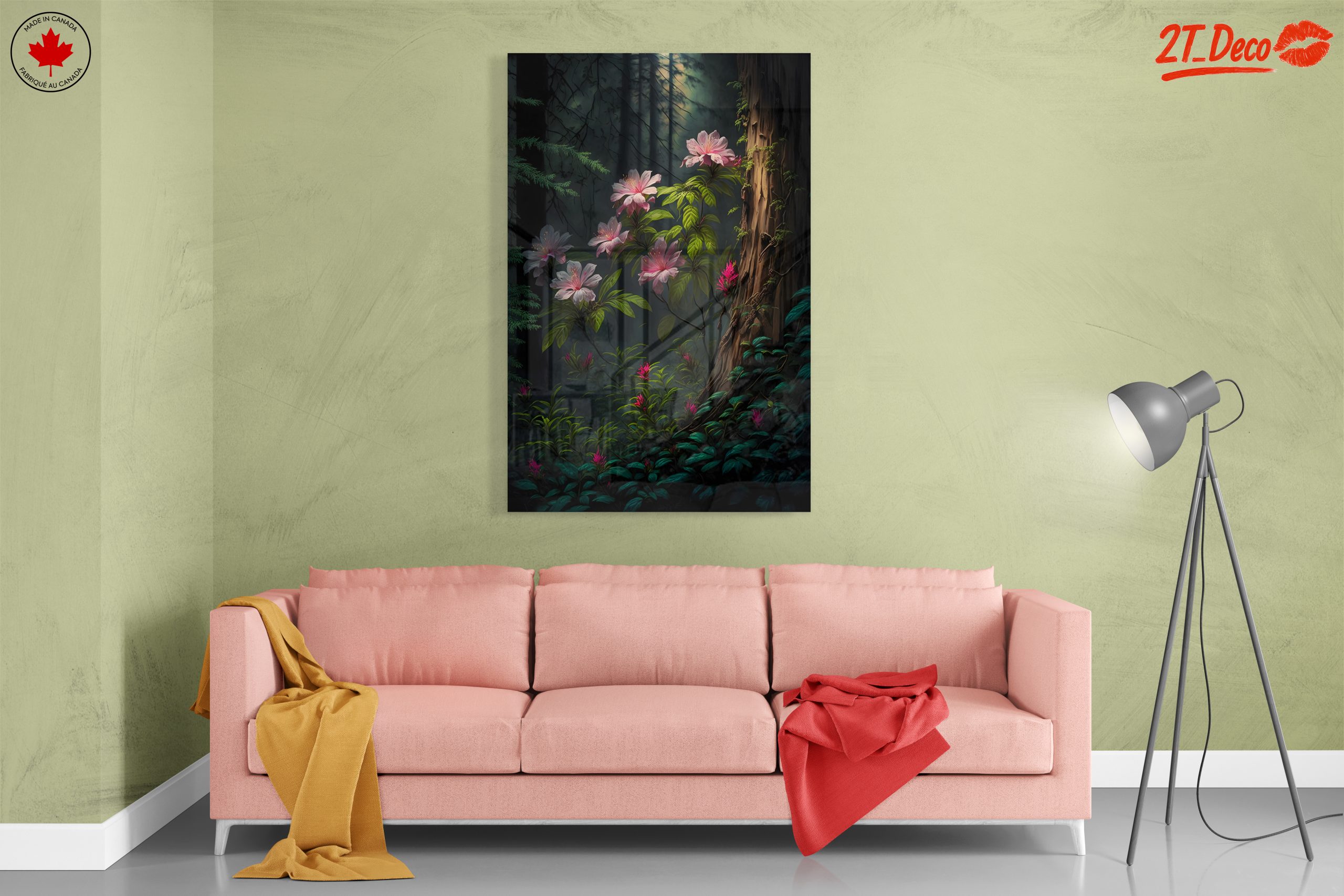 Lush Floral Forest Art - Image 7