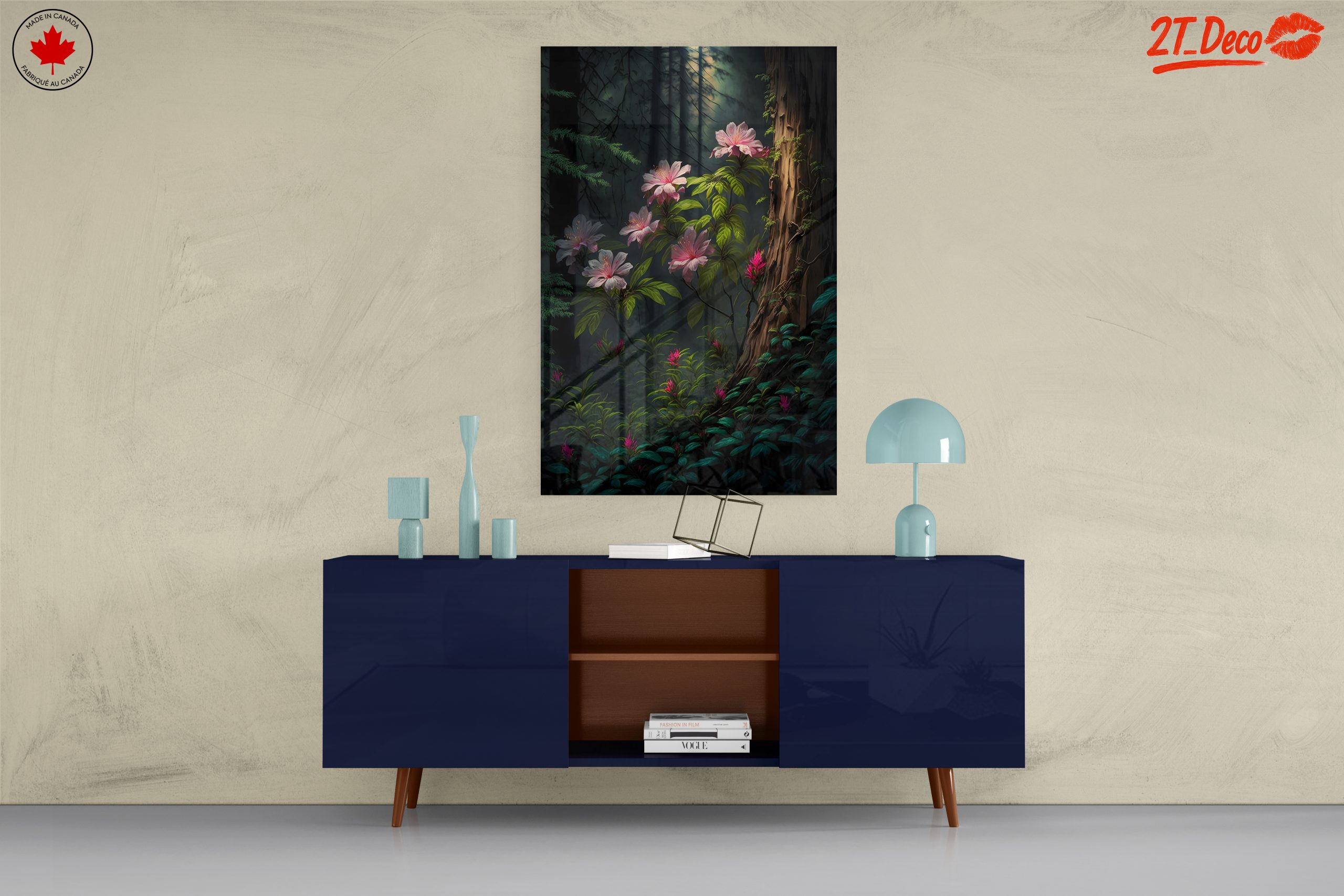 Lush Floral Forest Art - Image 8