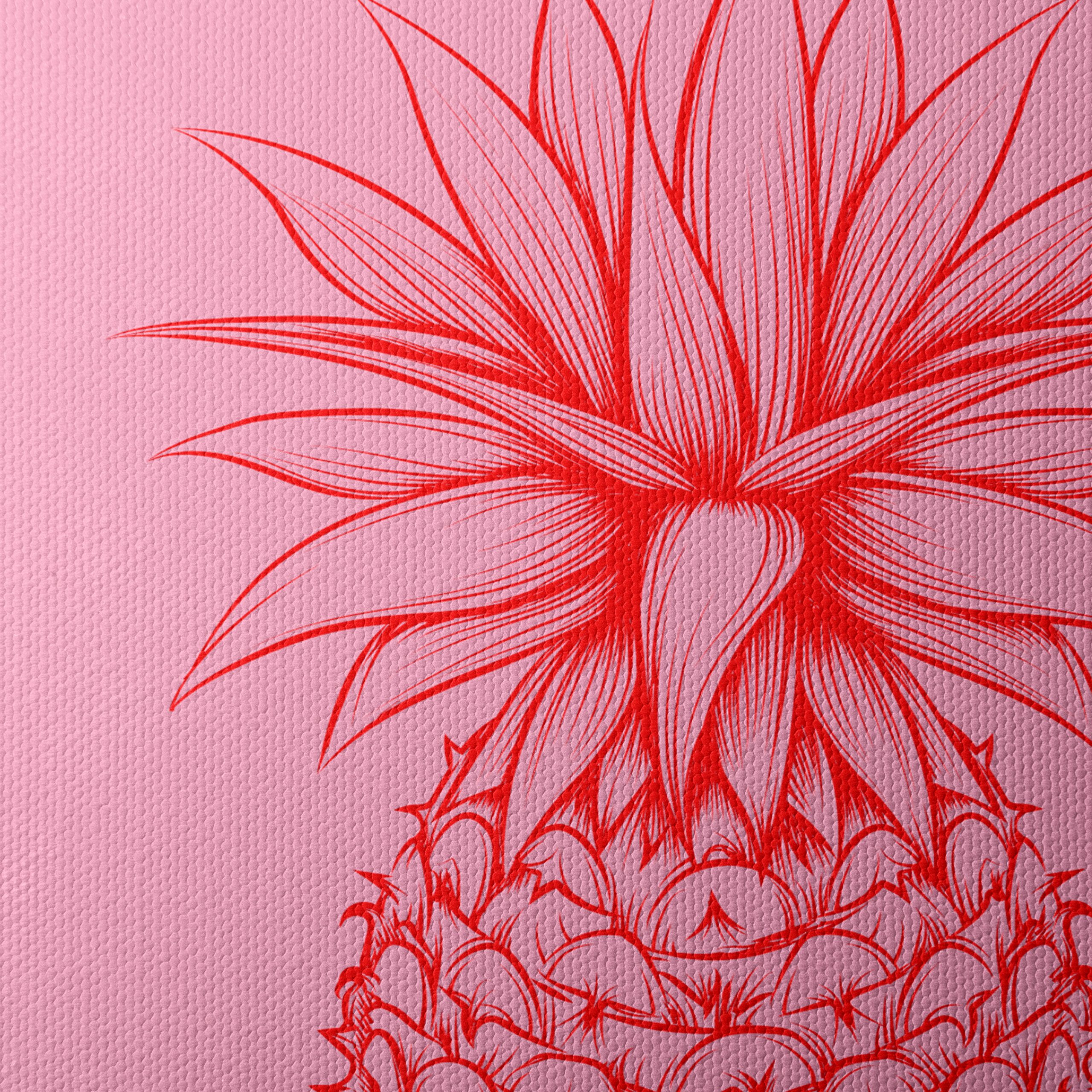 Stylized Red Pineapple Art - Image 4