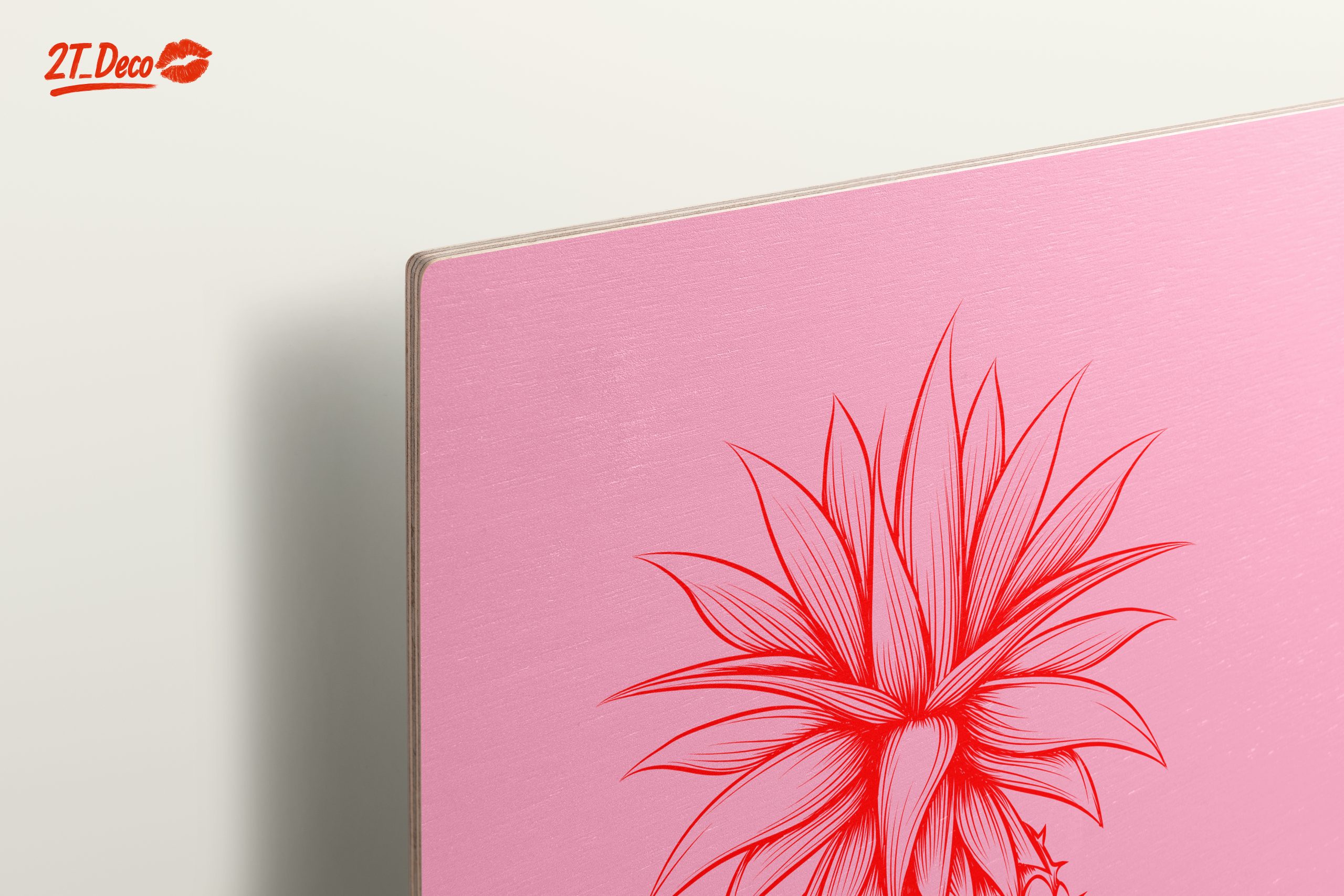 Stylized Red Pineapple Art - Image 15