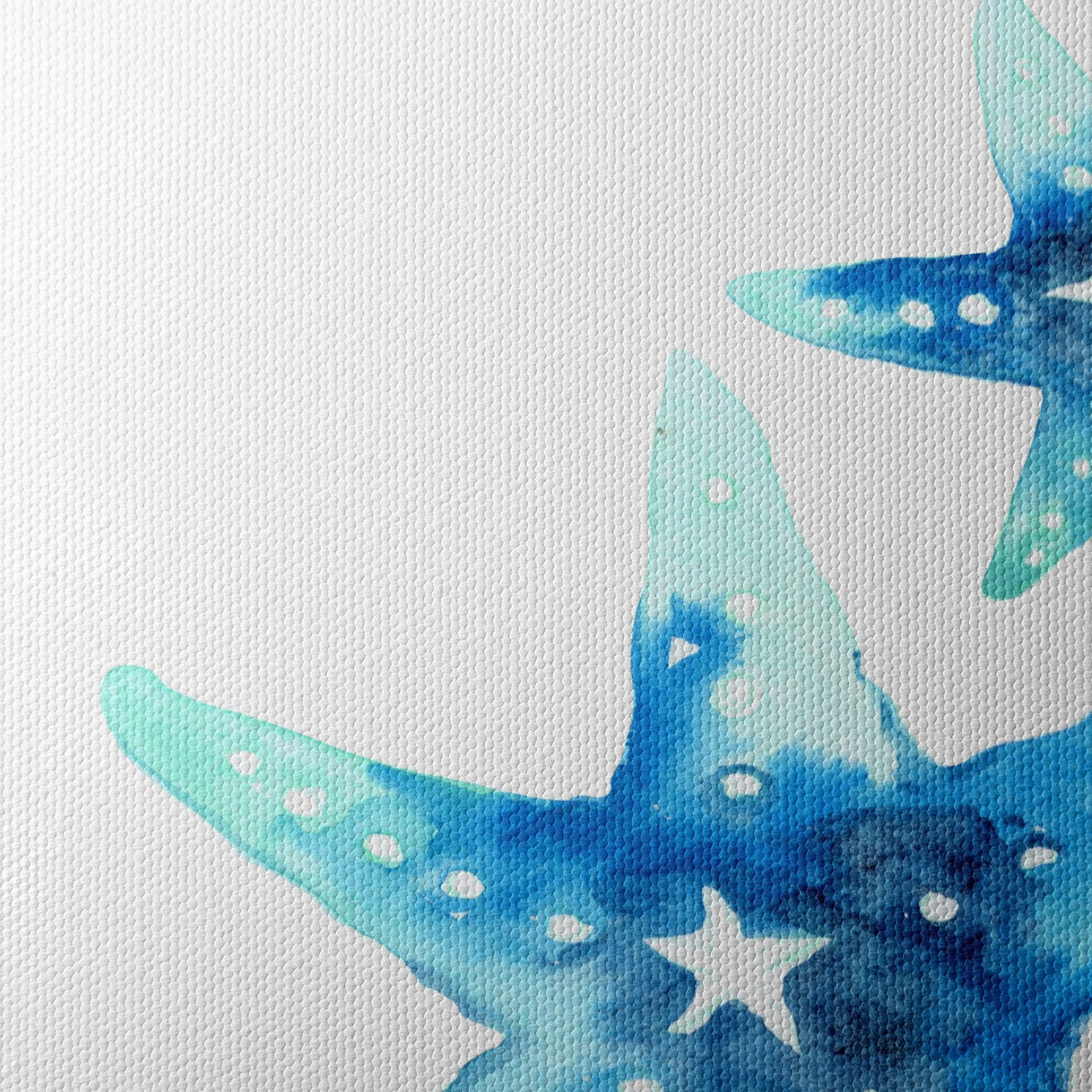 Watercolor Starfish Abstract Art - Image 4