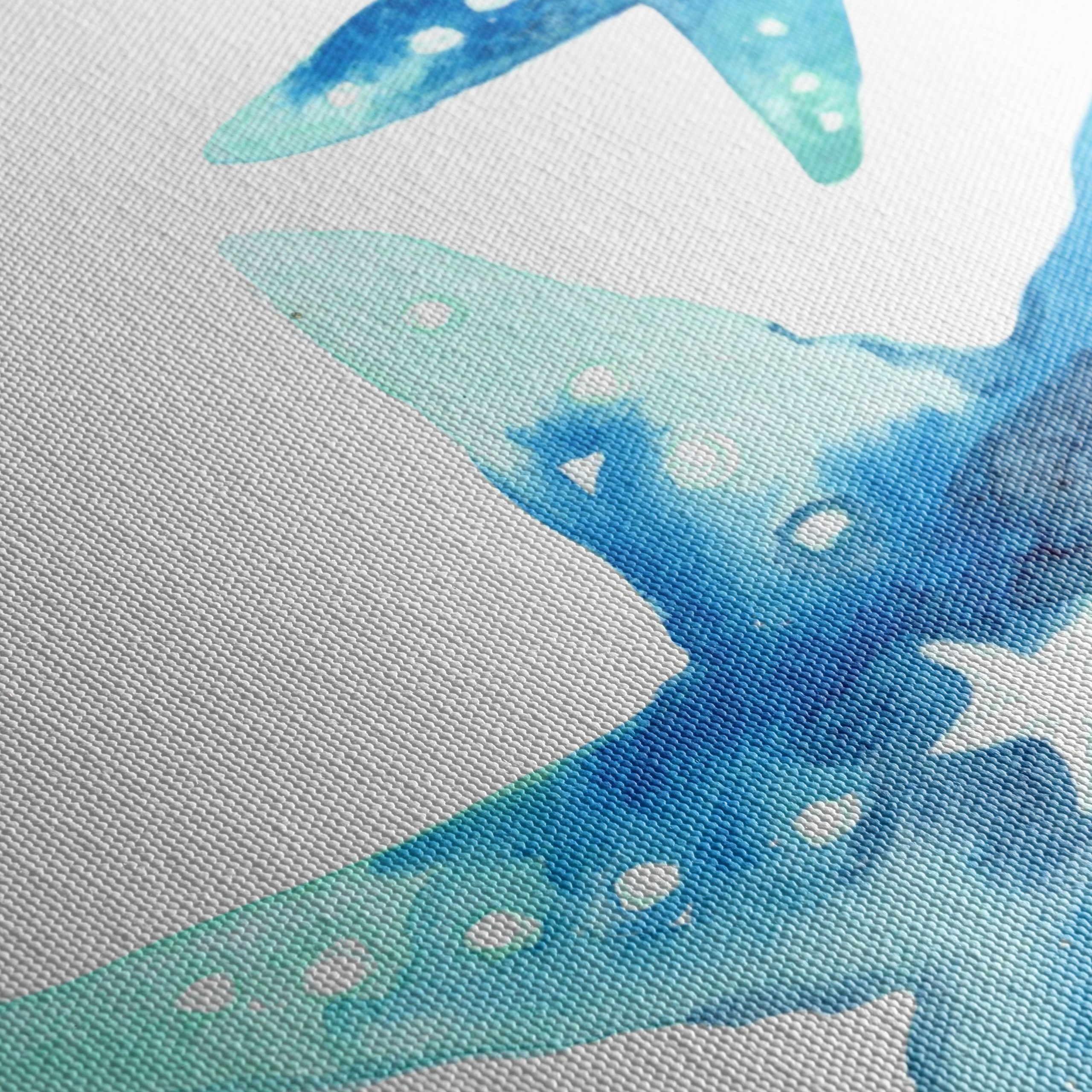 Watercolor Starfish Abstract Art - Image 5