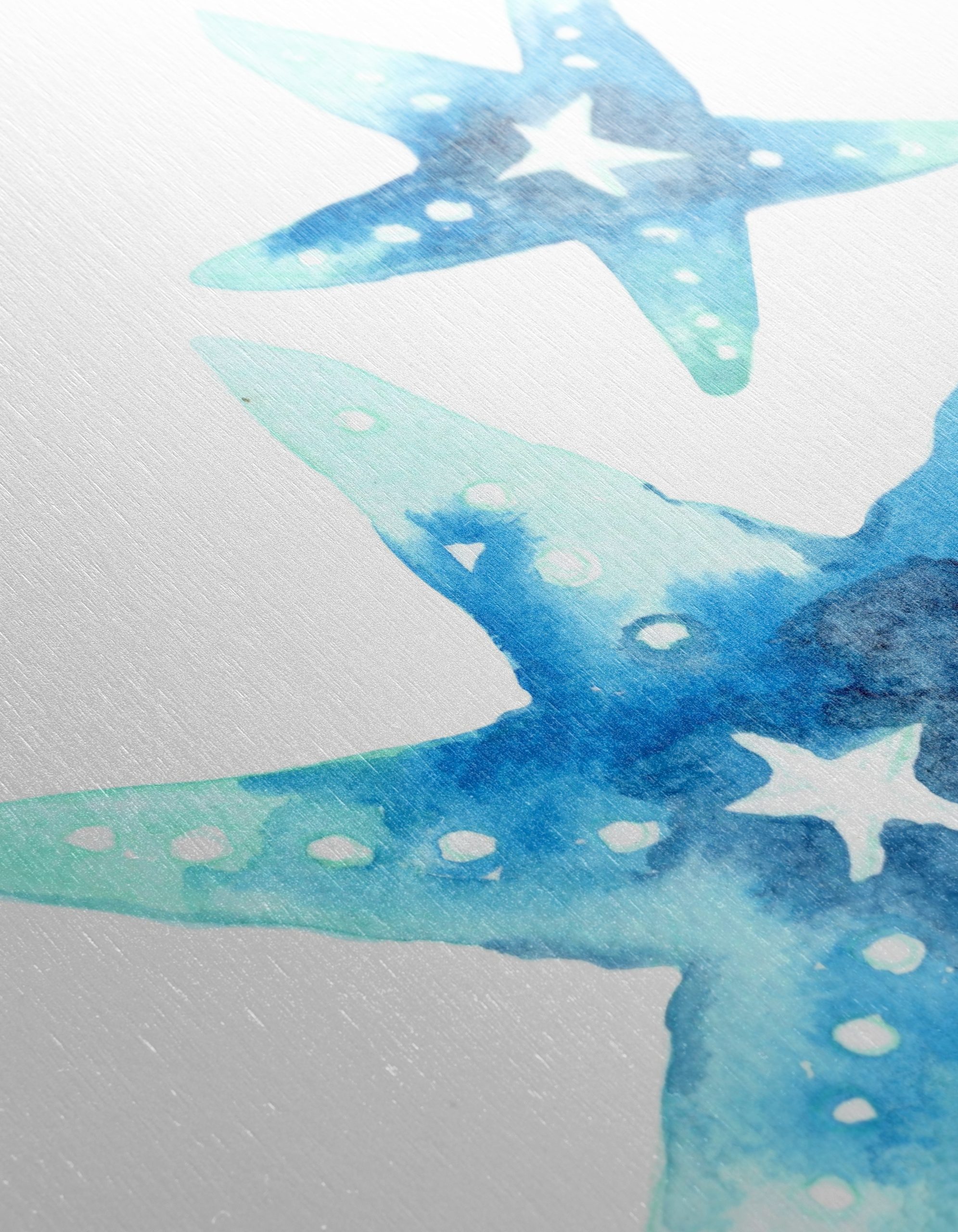 Watercolor Starfish Abstract Art - Image 12