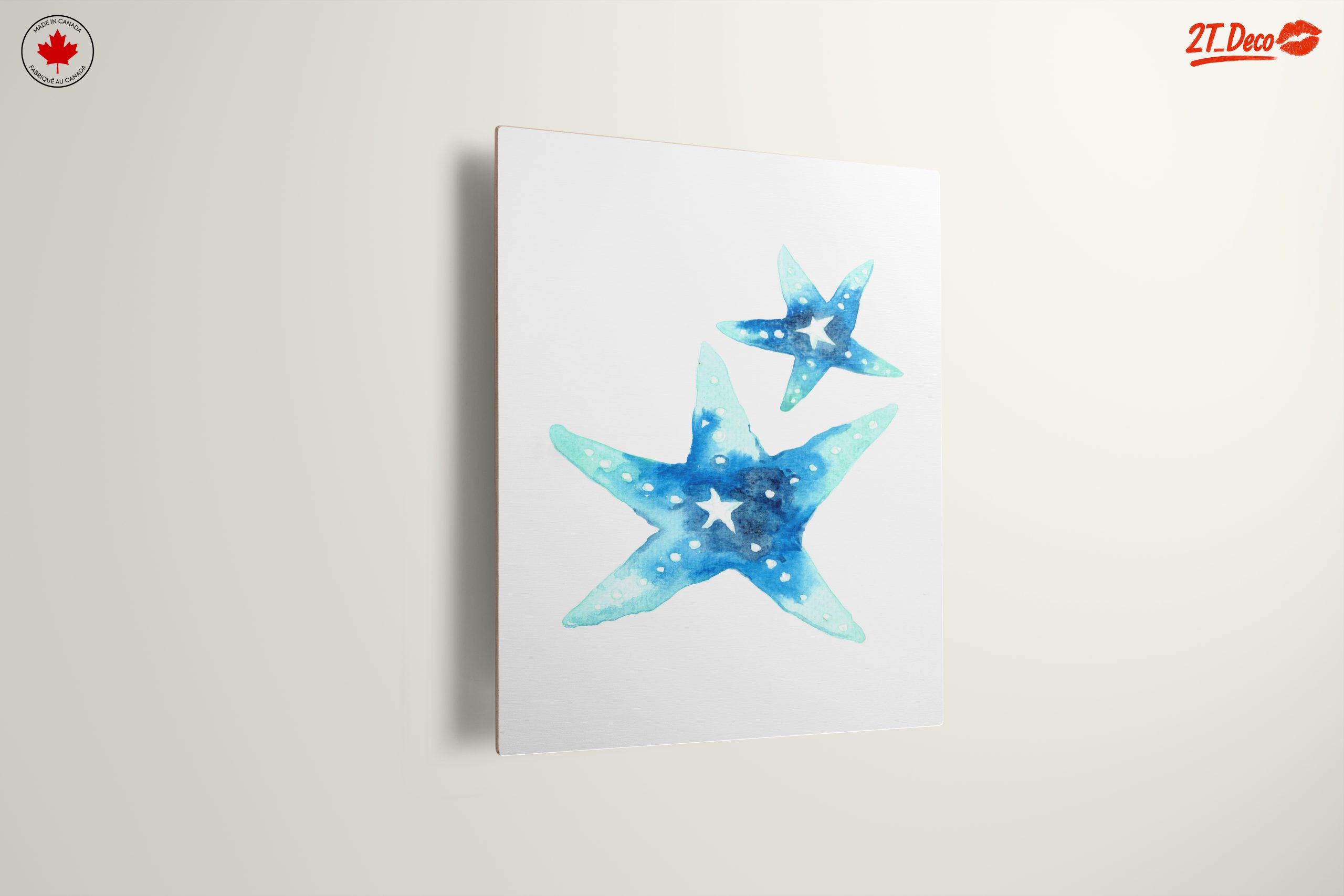 Watercolor Starfish Abstract Art - Image 13