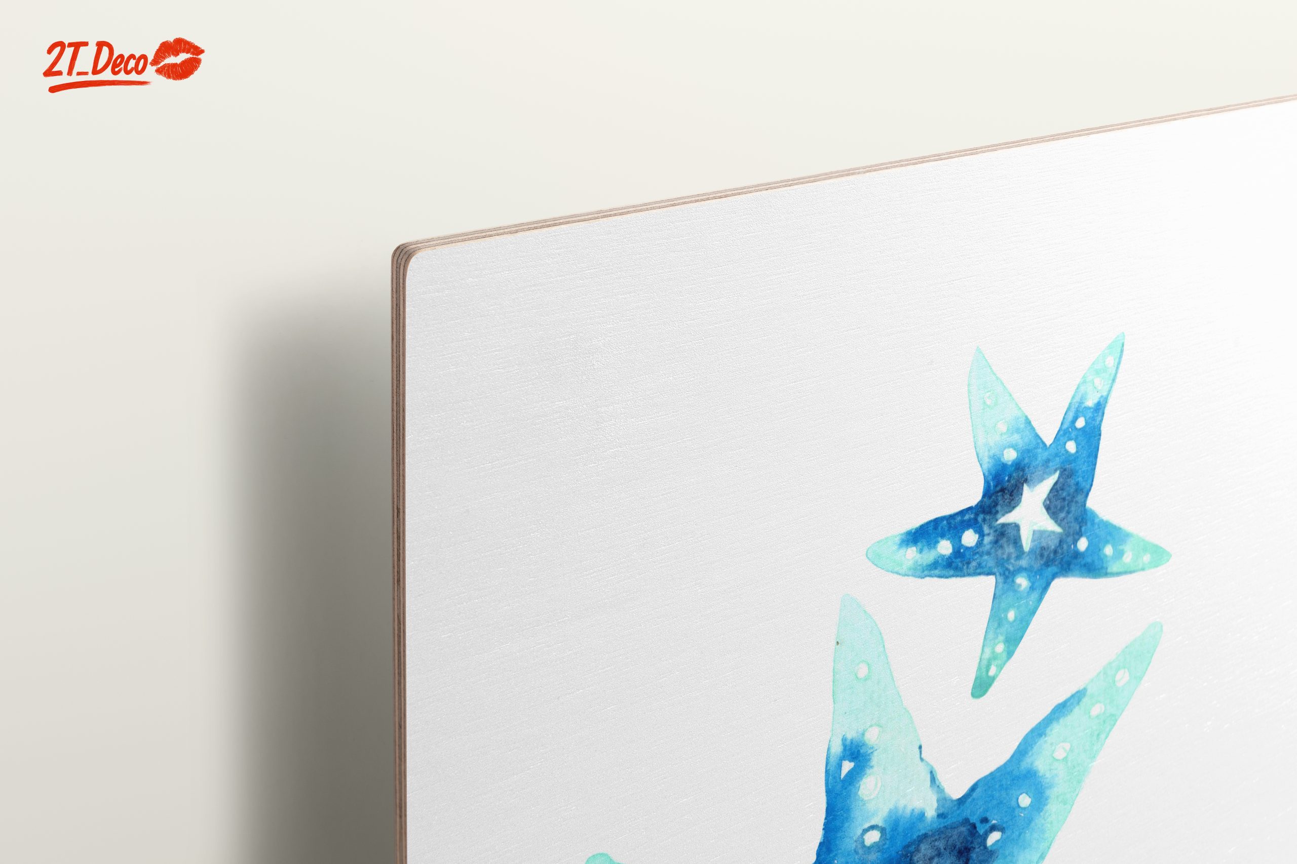 Watercolor Starfish Abstract Art - Image 15