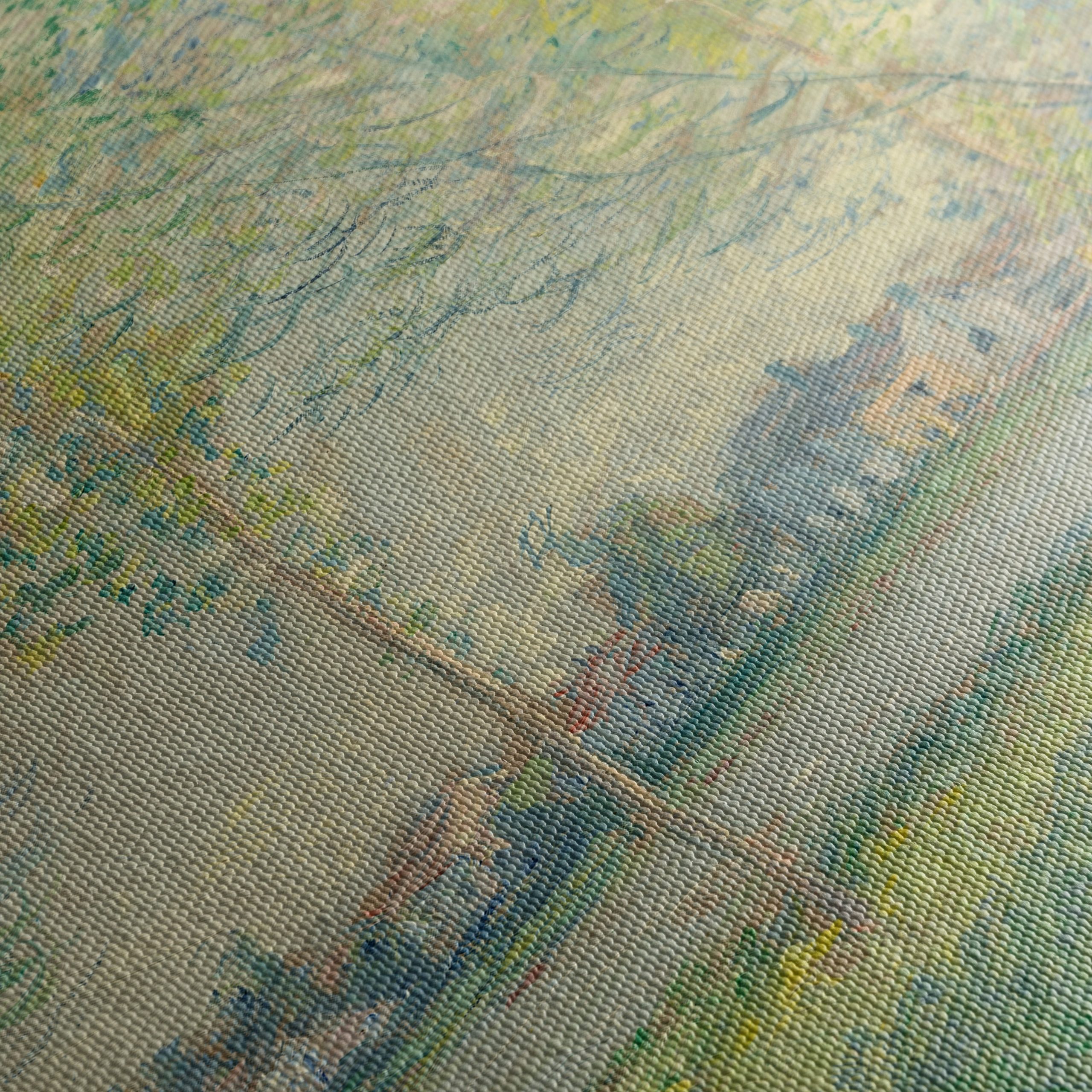 Abstract Landscape with Soft Pastels and Brush Strokes - Image 5