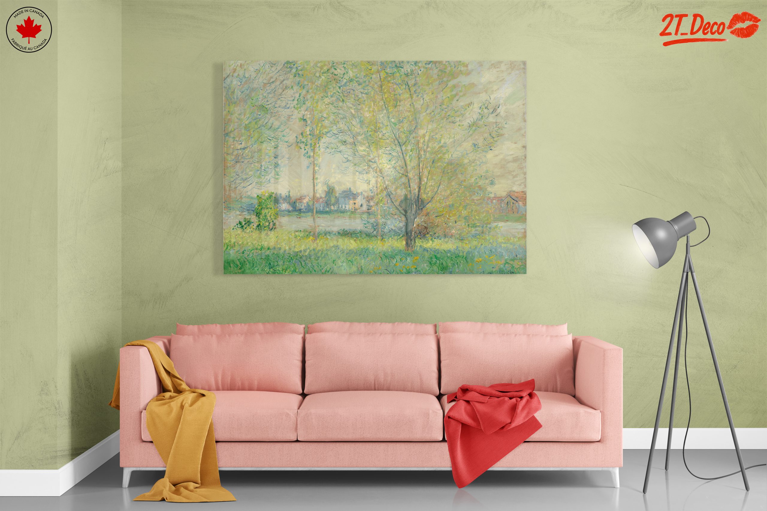 Abstract Landscape with Soft Pastels and Brush Strokes - Image 7