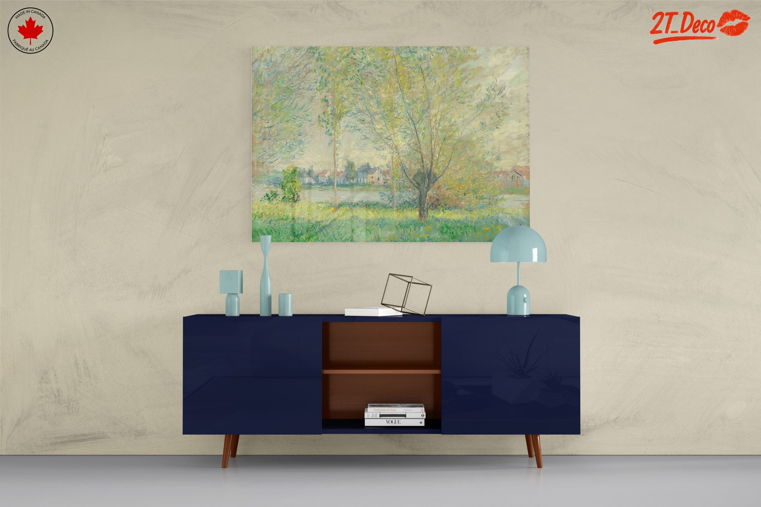 Abstract Landscape with Soft Pastels and Brush Strokes - Image 8