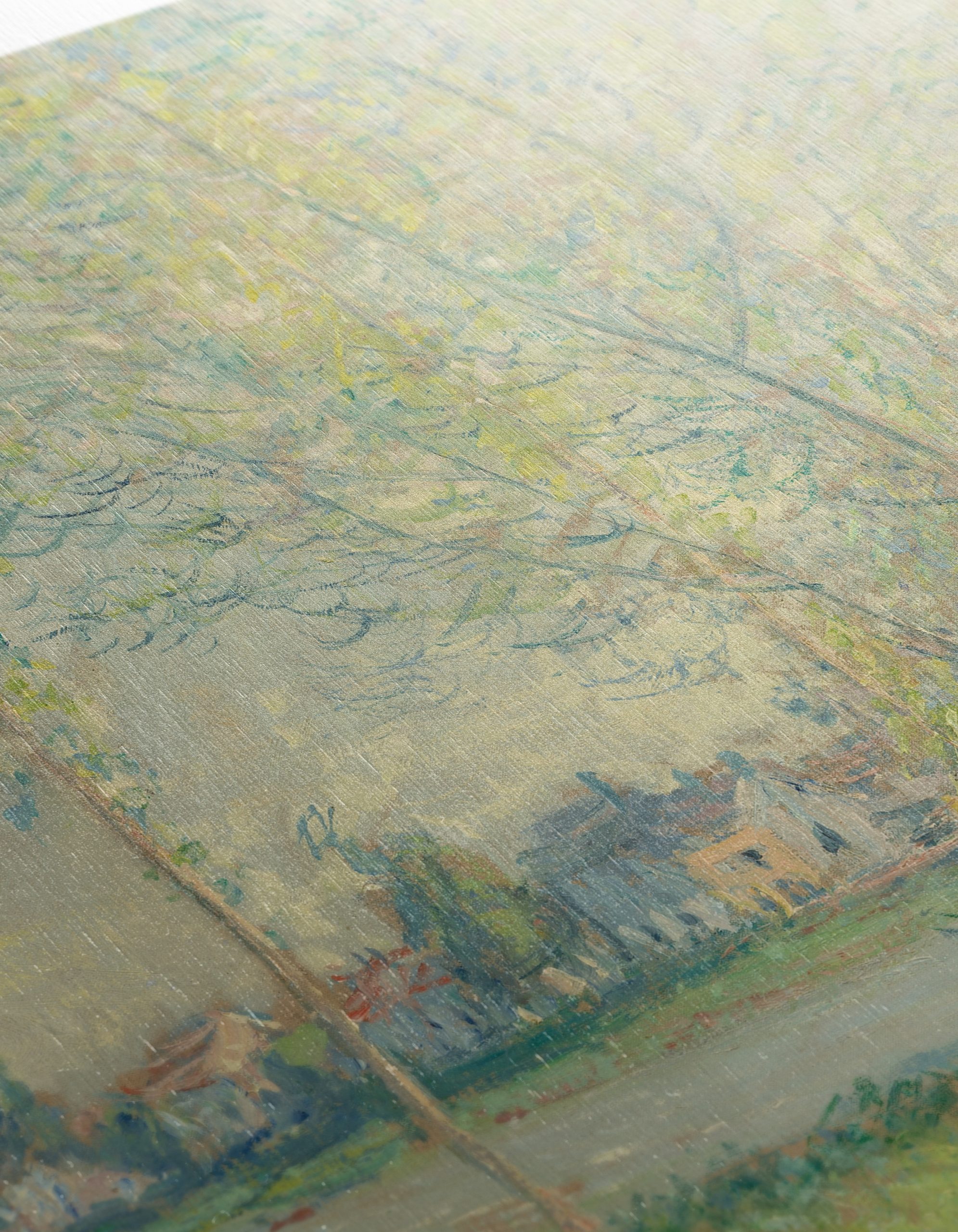 Abstract Landscape with Soft Pastels and Brush Strokes - Image 12
