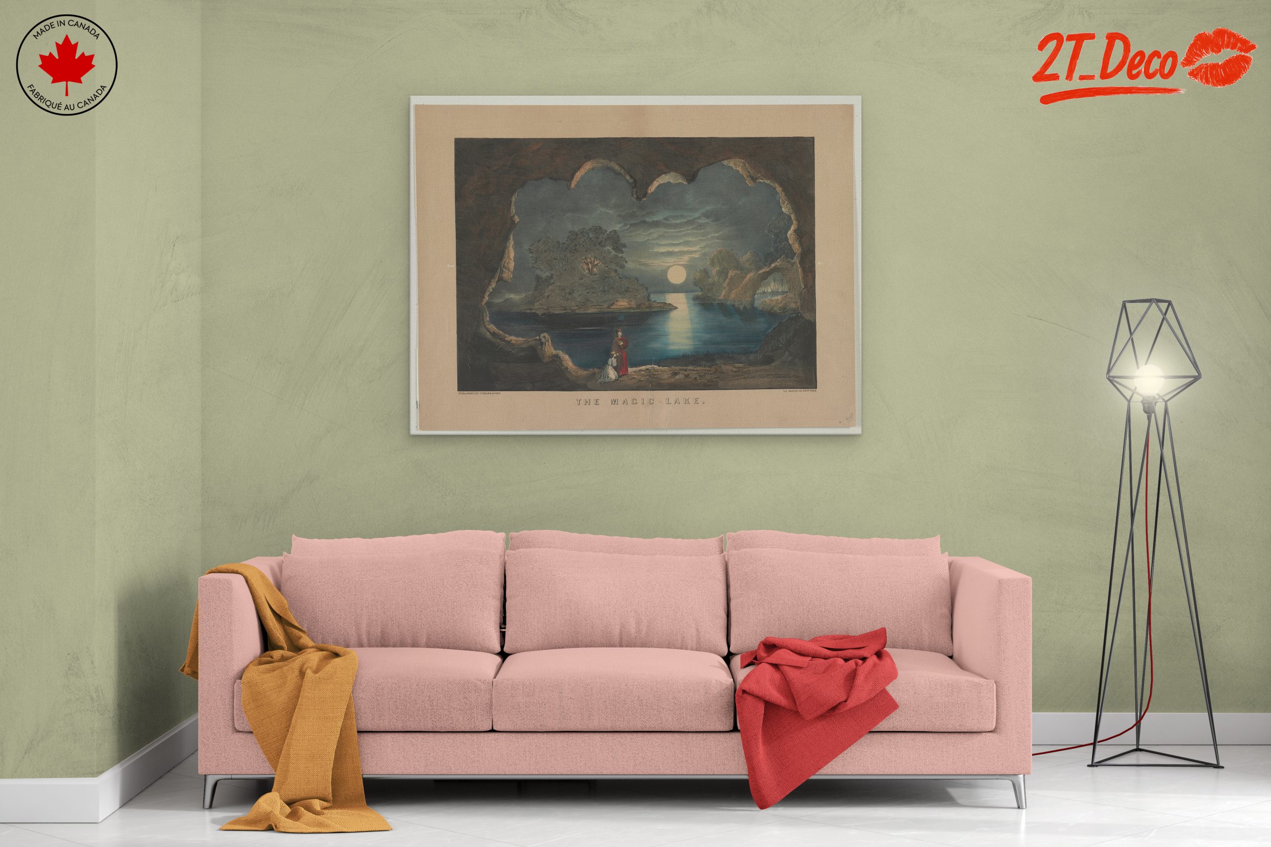Enchanted Lake Landscape Art - Image 2