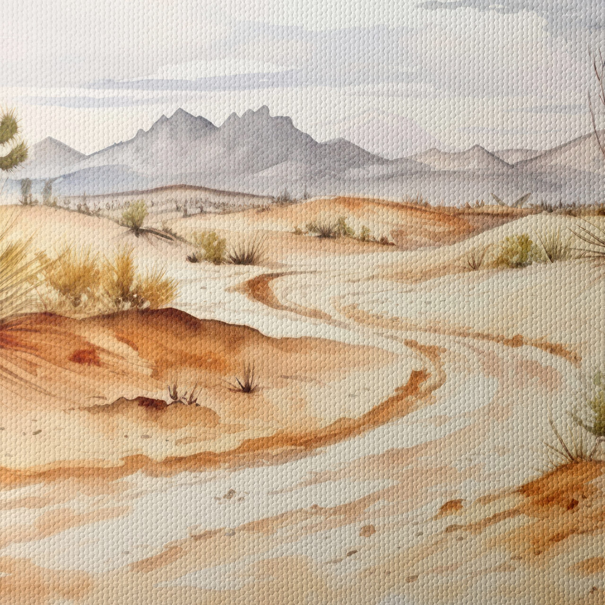 Serene Desert Landscape Watercolor Art - Image 4