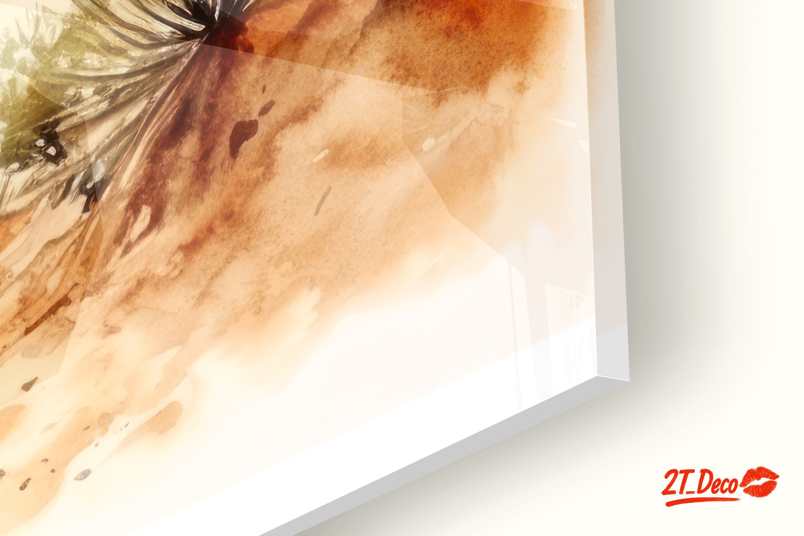 Serene Desert Landscape Watercolor Art - Image 9