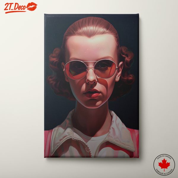 Bold Character Portrait with Retro Aesthetic