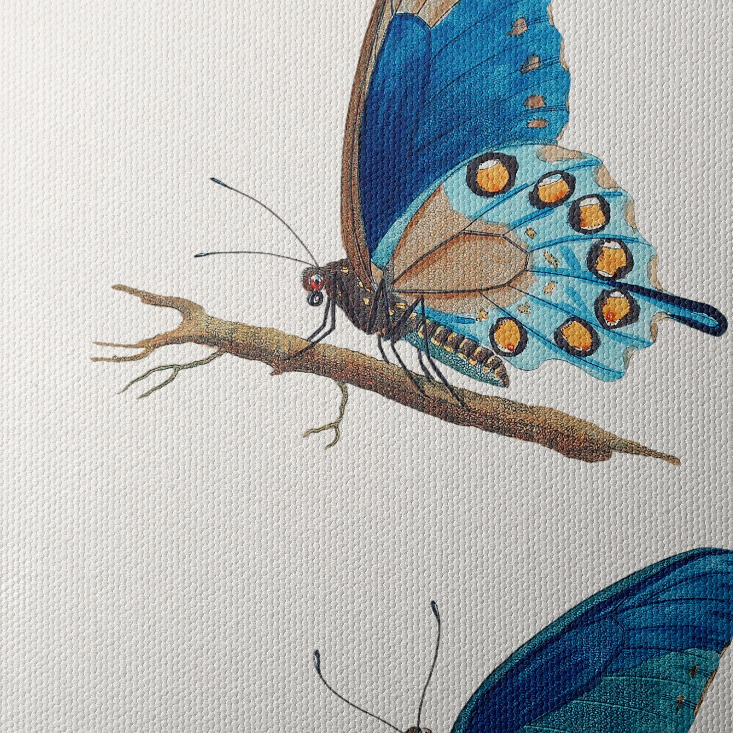Stunning Blue Butterflies Artwork 2 - Image 4