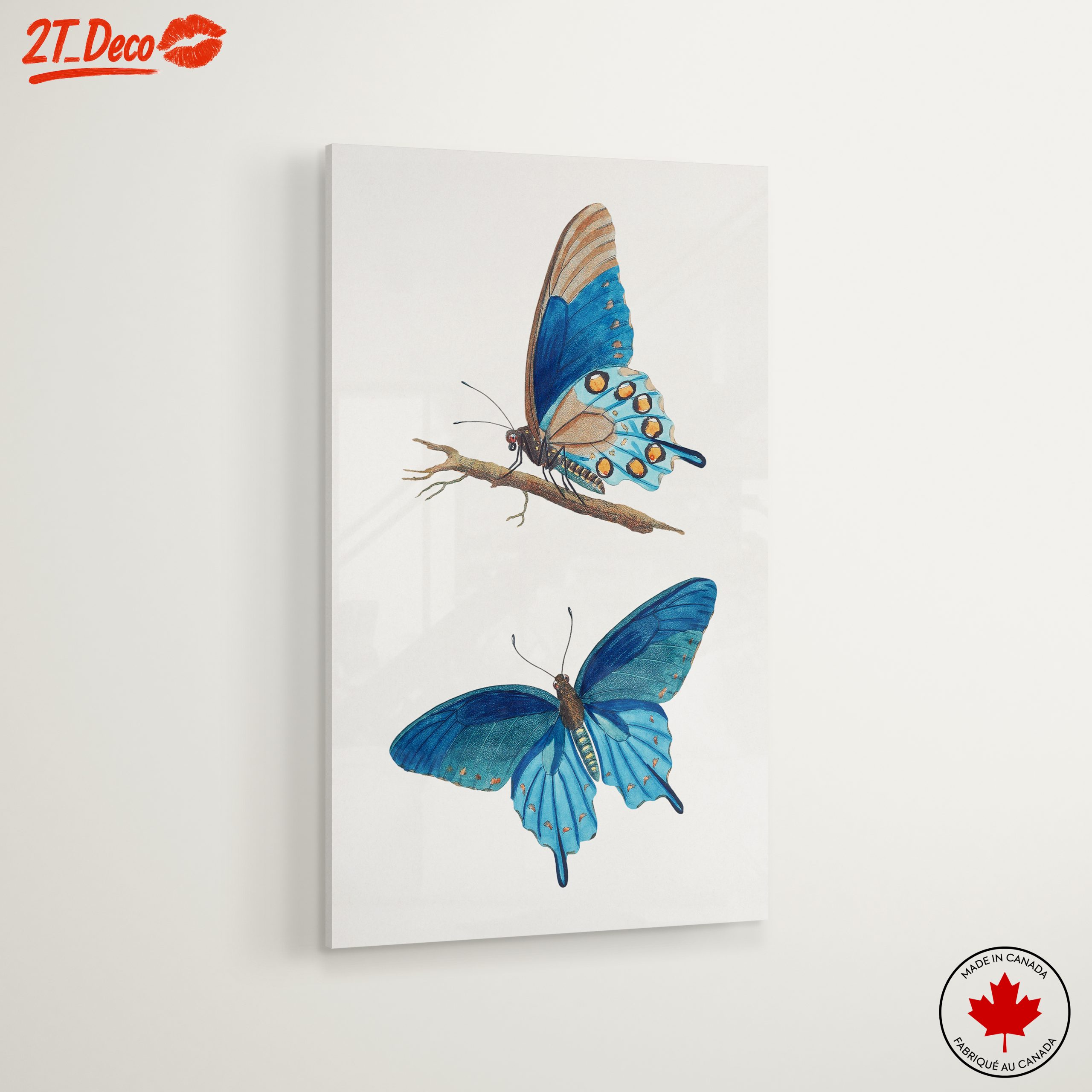 Stunning Blue Butterflies Artwork 2 - Image 6