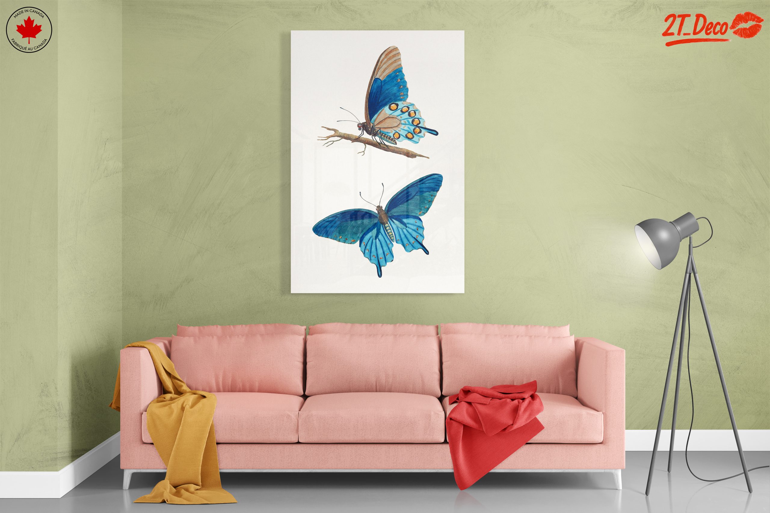 Stunning Blue Butterflies Artwork 2 - Image 7