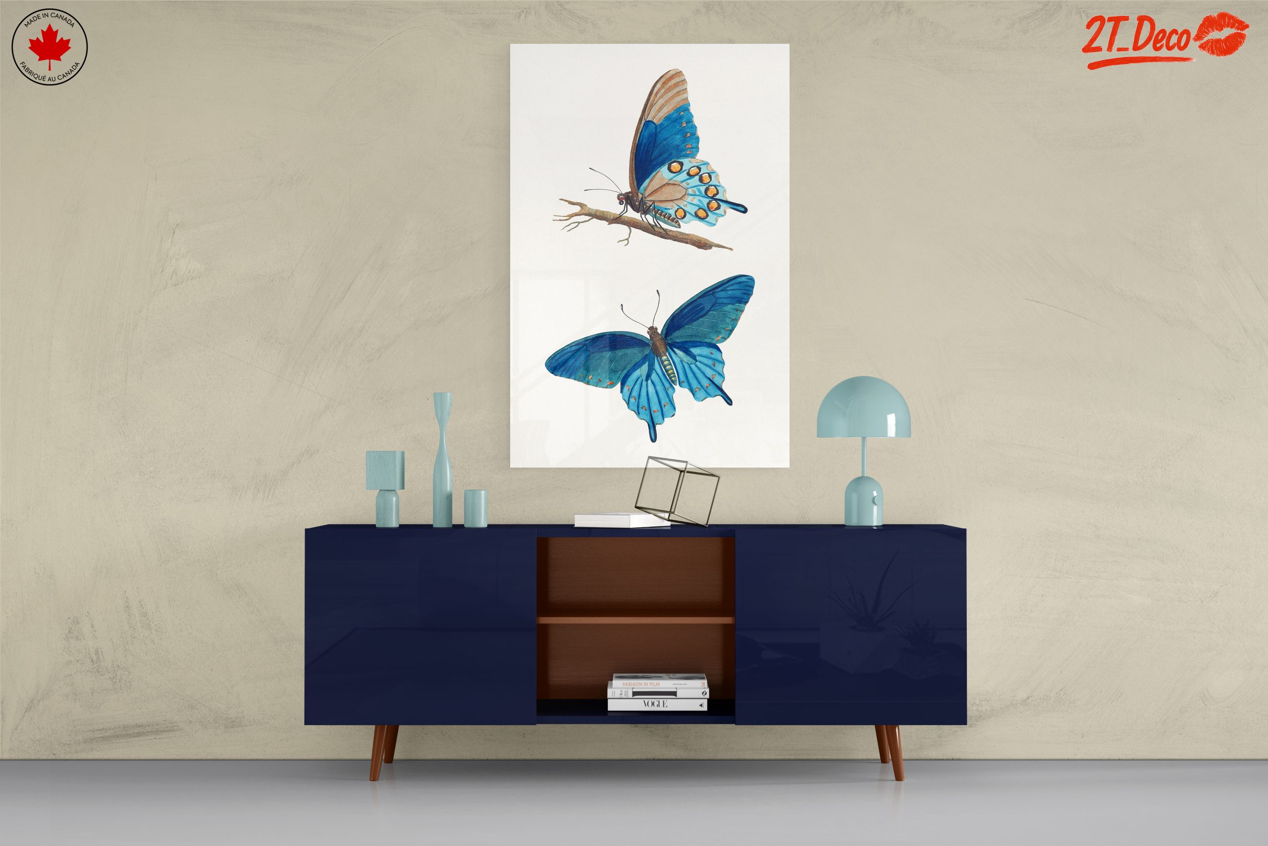 Stunning Blue Butterflies Artwork 2 - Image 8