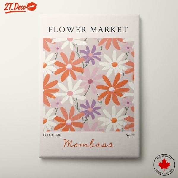 Vibrant Floral Market Art Print
