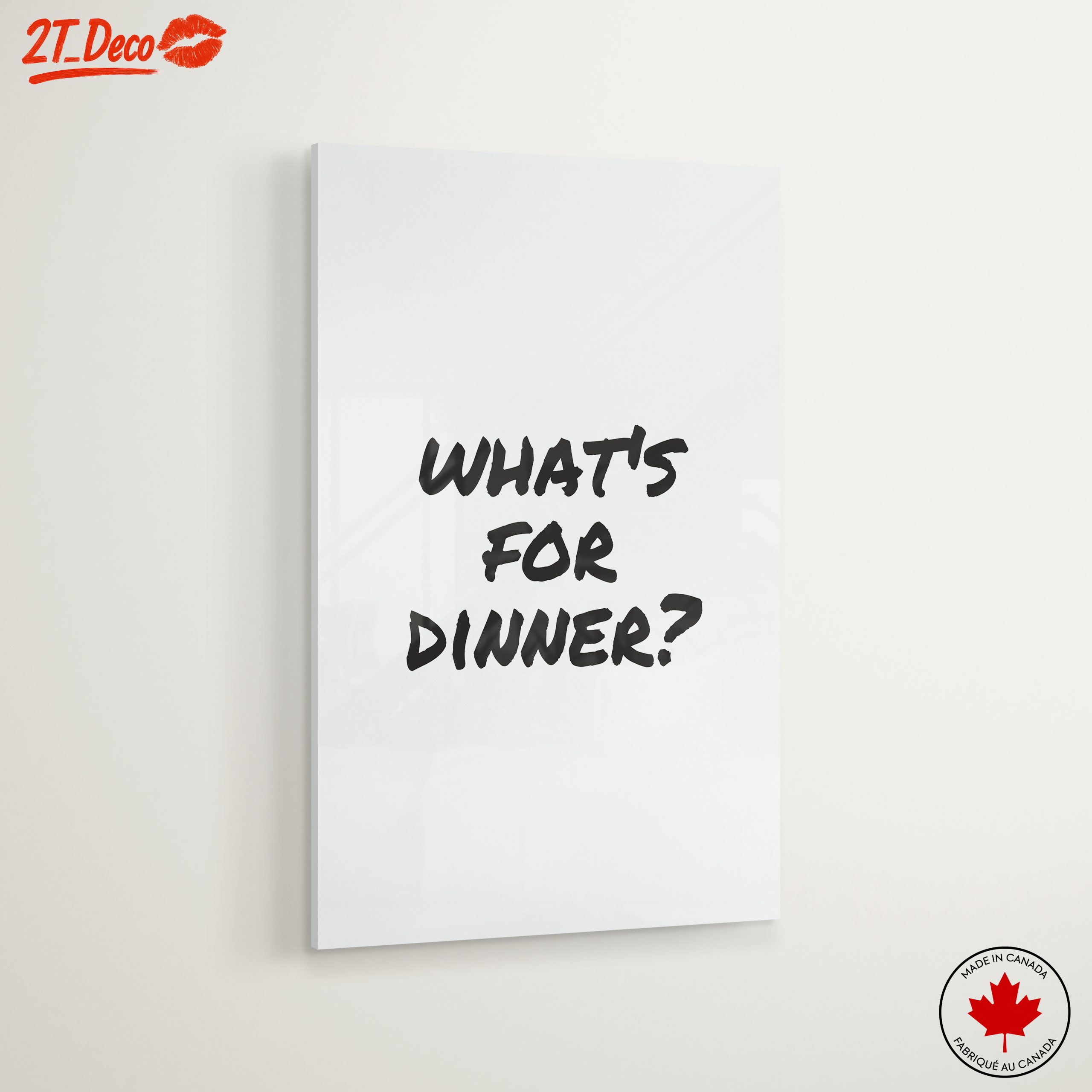 What's For Dinner? Inspirational Wall Art - Image 6